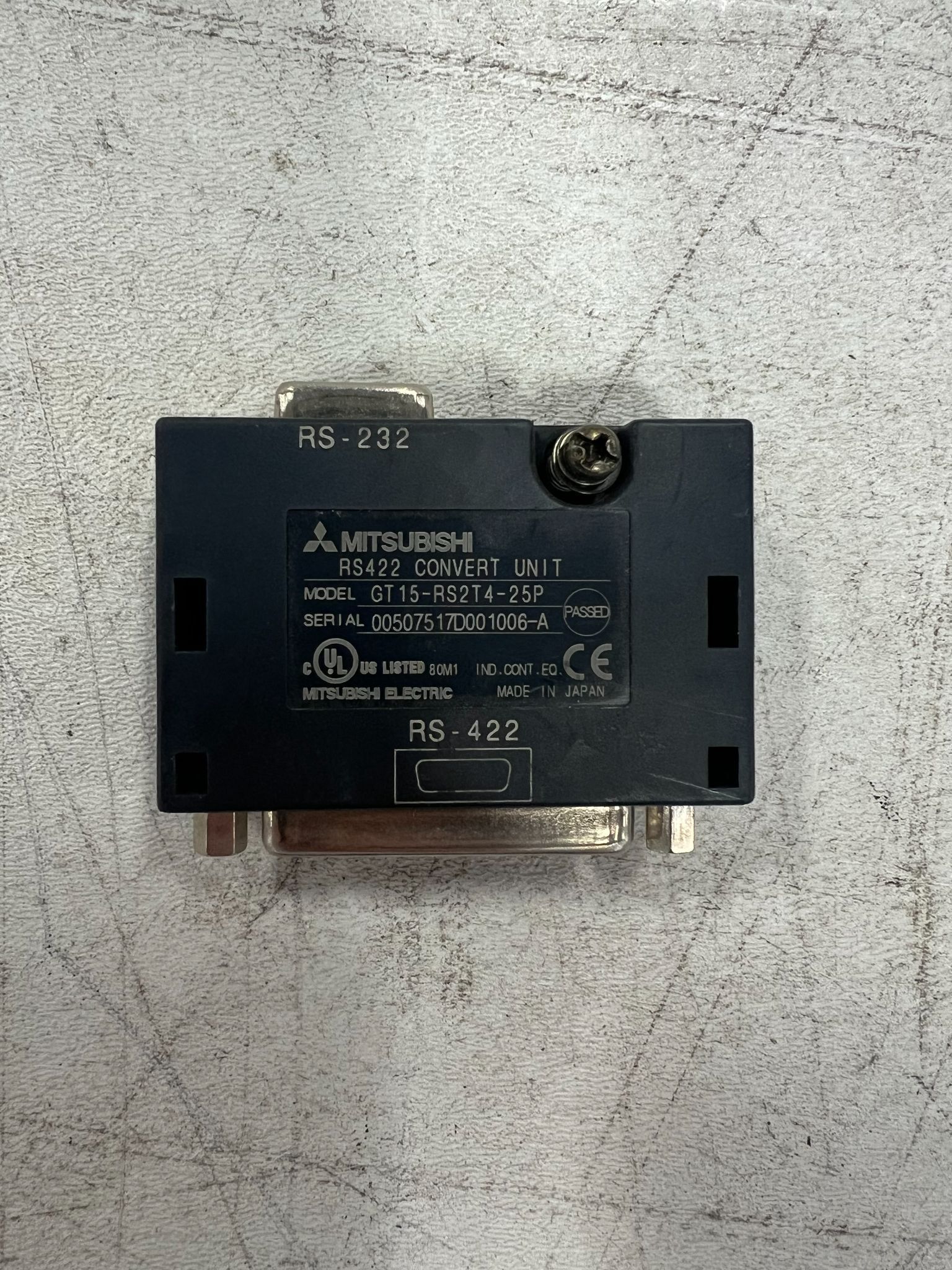 MITSUBISHI GT15-RS2T4-25P GOT Serial Communication Module USED 3