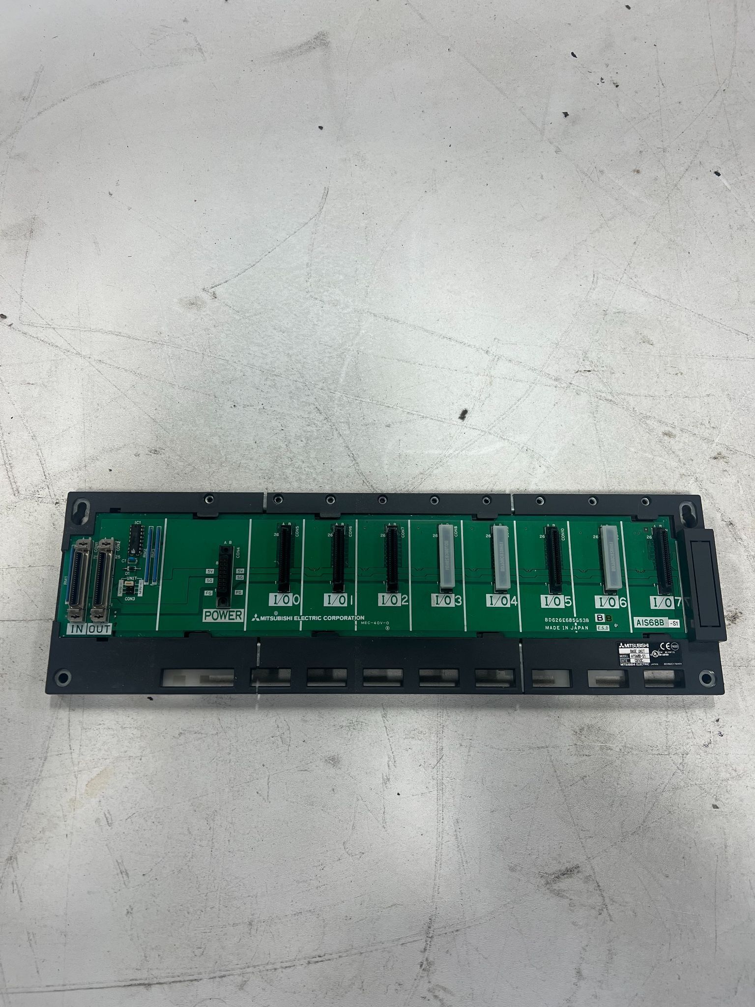 MITSUBISHI A1S68B-S1 PLC CHASIS USED 0