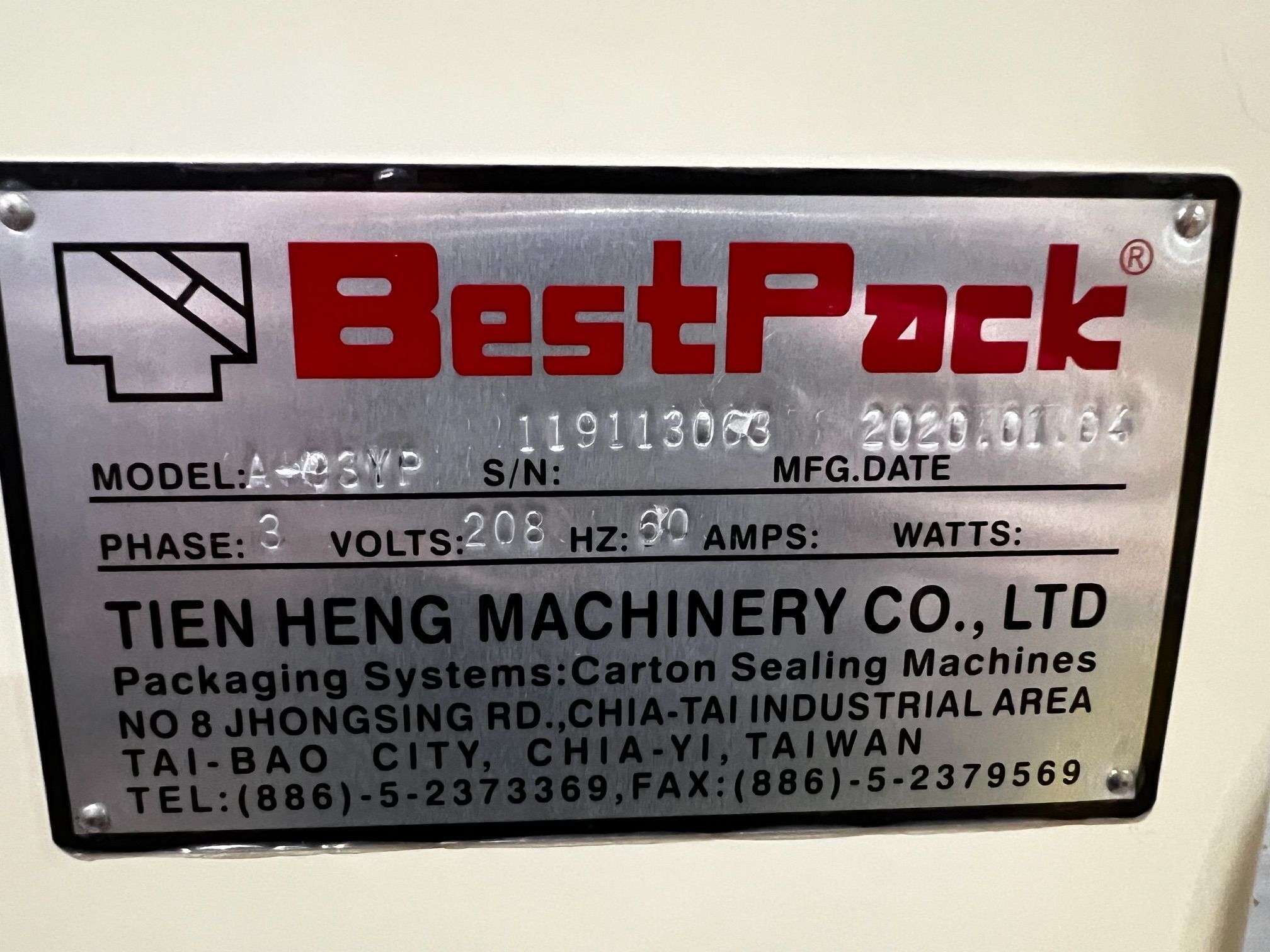 BestPack A-33YP Automatic Vertical Pallet Strapping Machine NEW 6