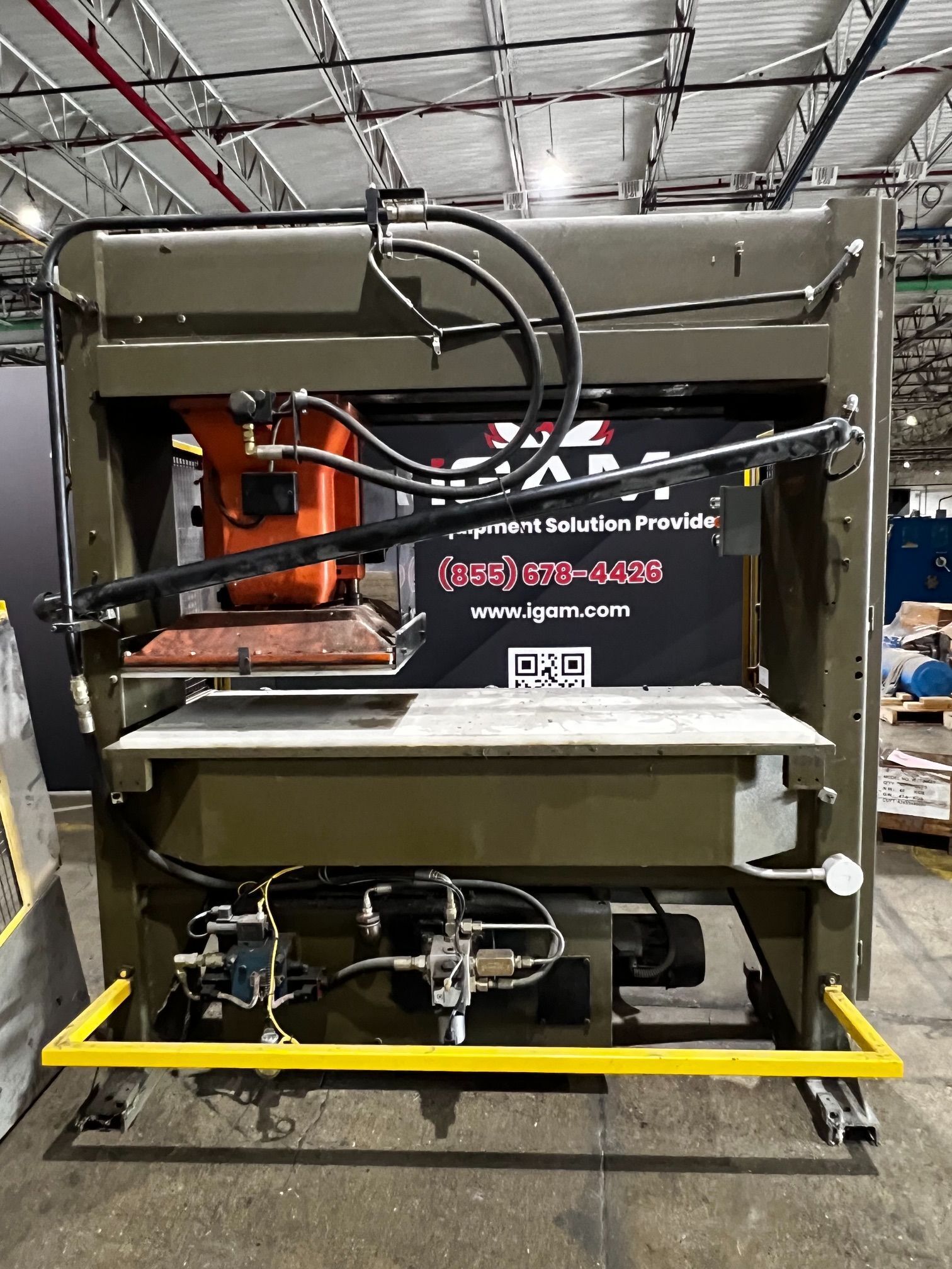 ATOM S.P.A. HS 520/9 25T Traveling Head Hydraulic Press USED 1