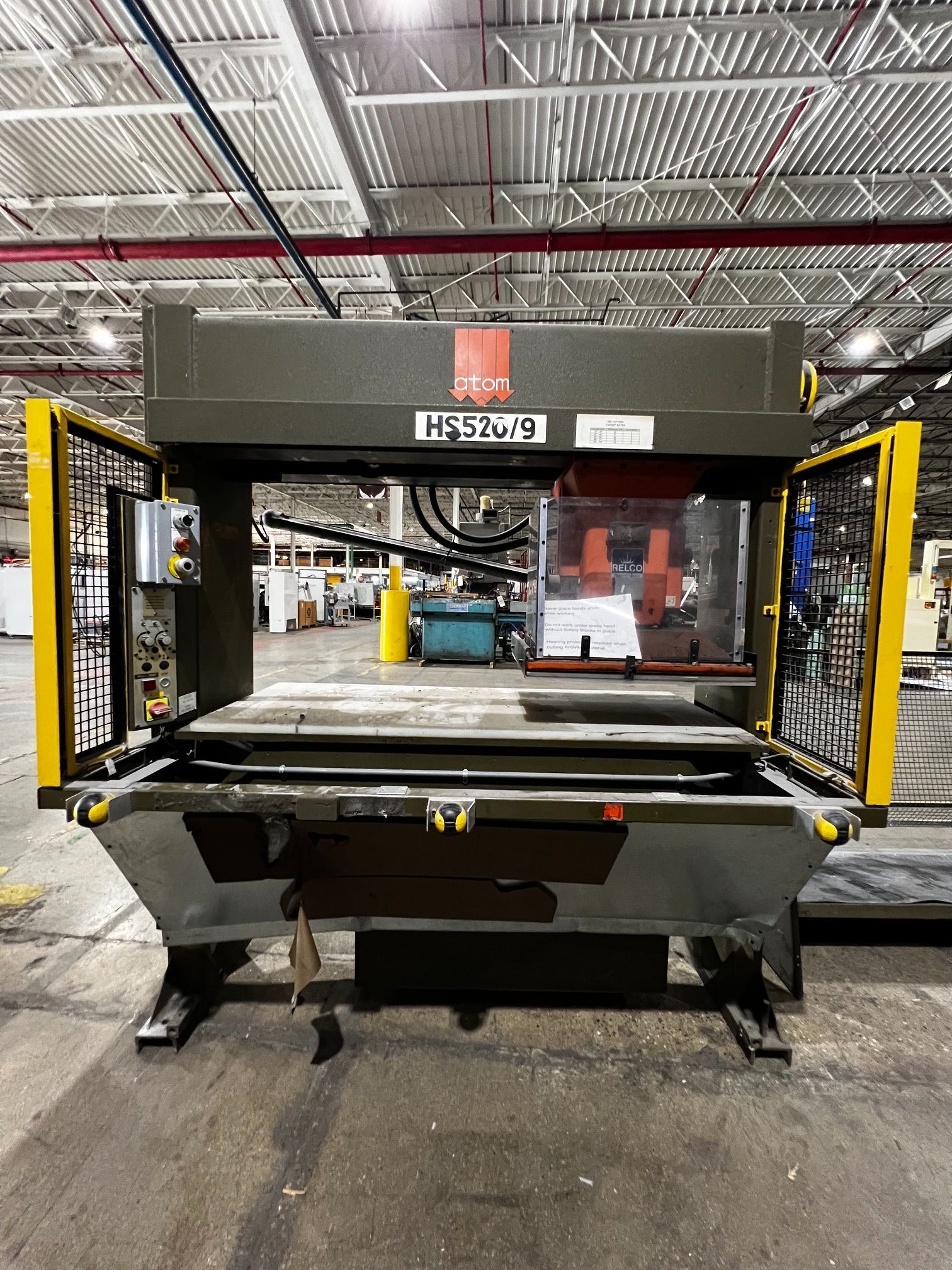 ATOM S.P.A. HS 520/9 25T Traveling Head Hydraulic Press USED 4