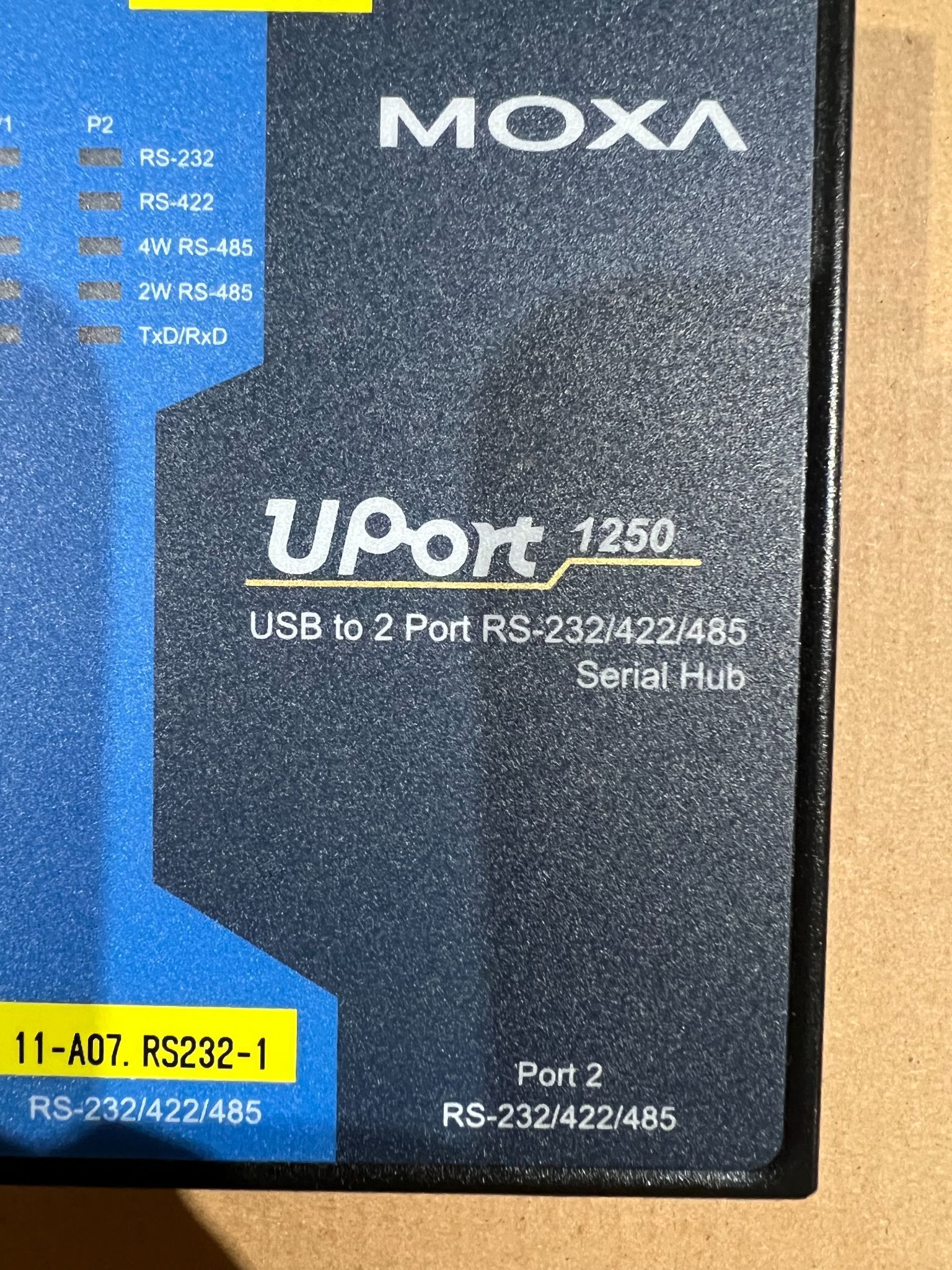 MOXA UPort 1250 USB to 2-Port RS-232/422/485 Serial Hub NEW 4