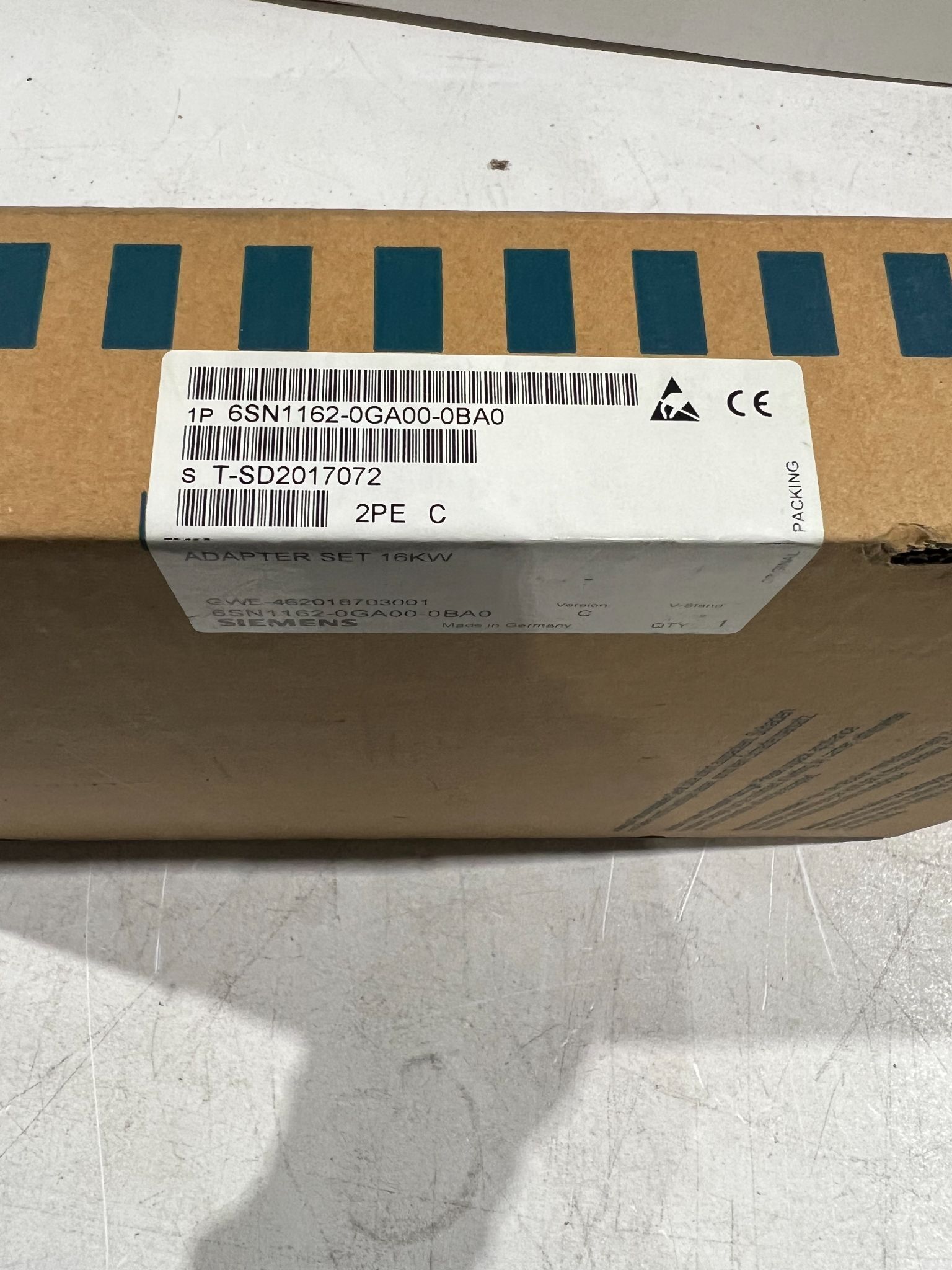 SIEMENS 6SN1162-0GA00-0BA0 SIMODRIVE Adapter Set 16kW NEW 1