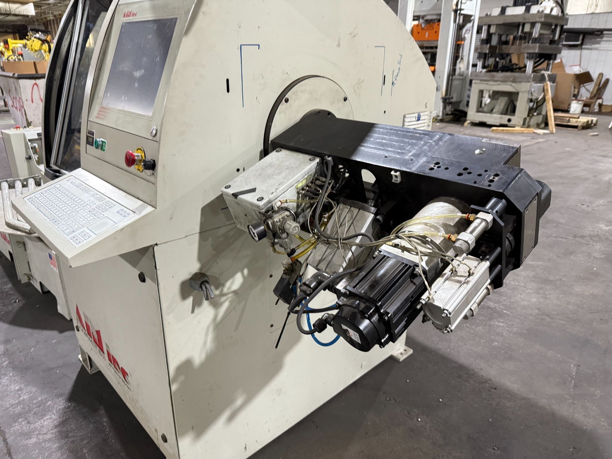 AIM AFC6D 0.08" - 0.25" CNC Wire Bender w/ P-270-5 Payoff Unit AS-IS 5