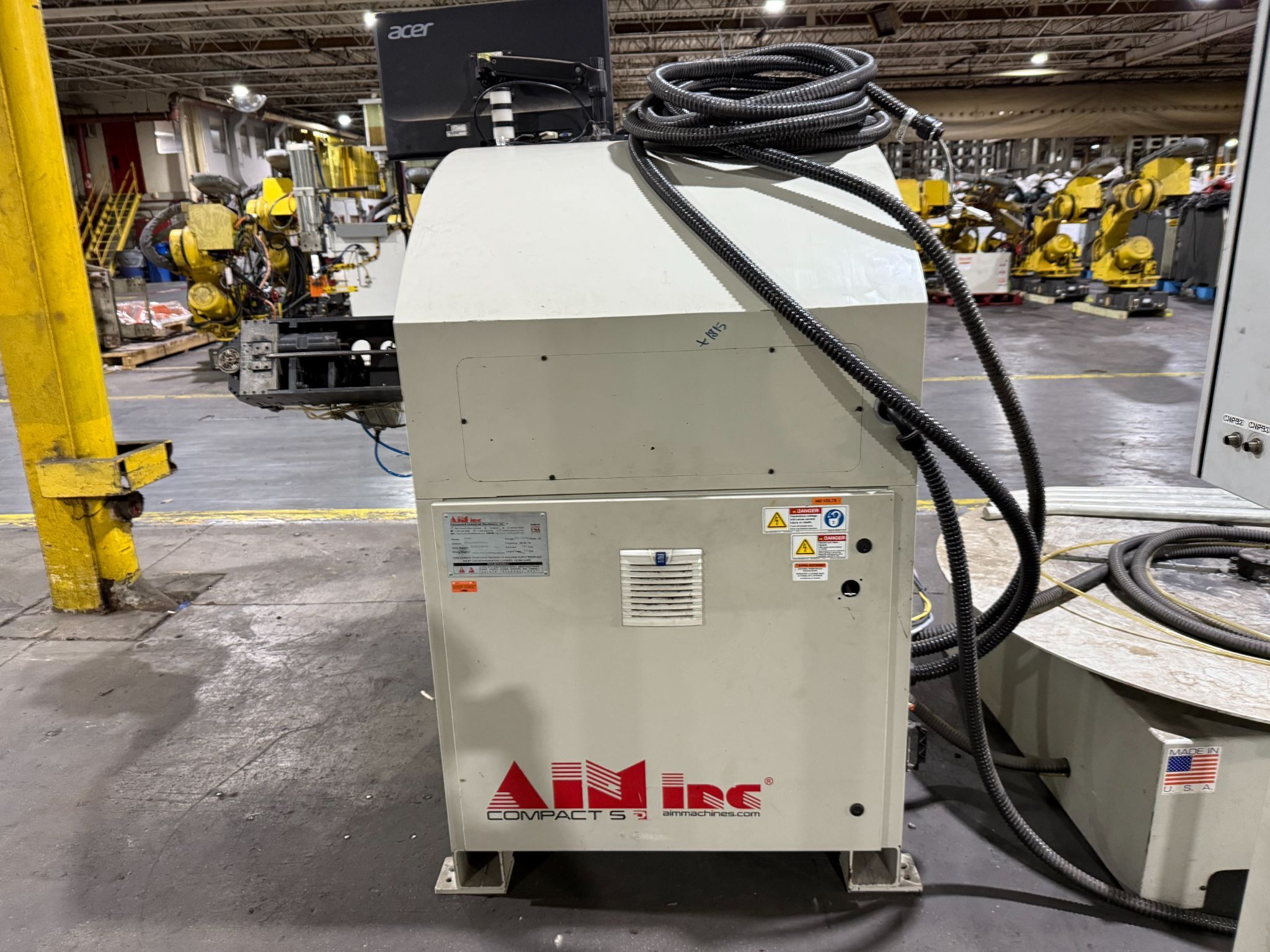 AIM AFC6D 0.08" - 0.25" CNC Wire Bender w/ P-270-5 Payoff Unit AS-IS 7