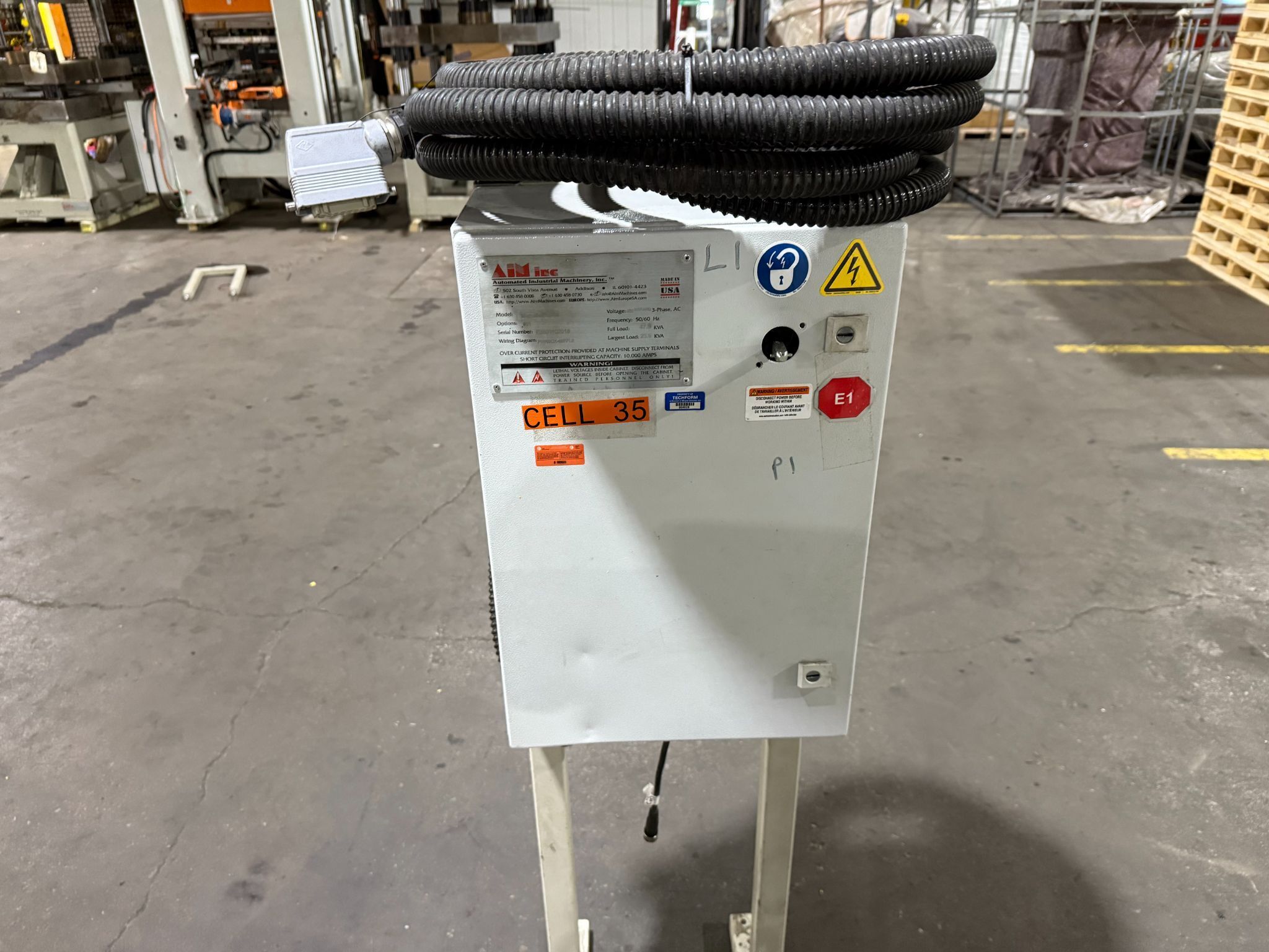 AIM AFC6D 0.08" - 0.25" CNC Wire Bender w/ P-270-5 Payoff Unit AS-IS 15