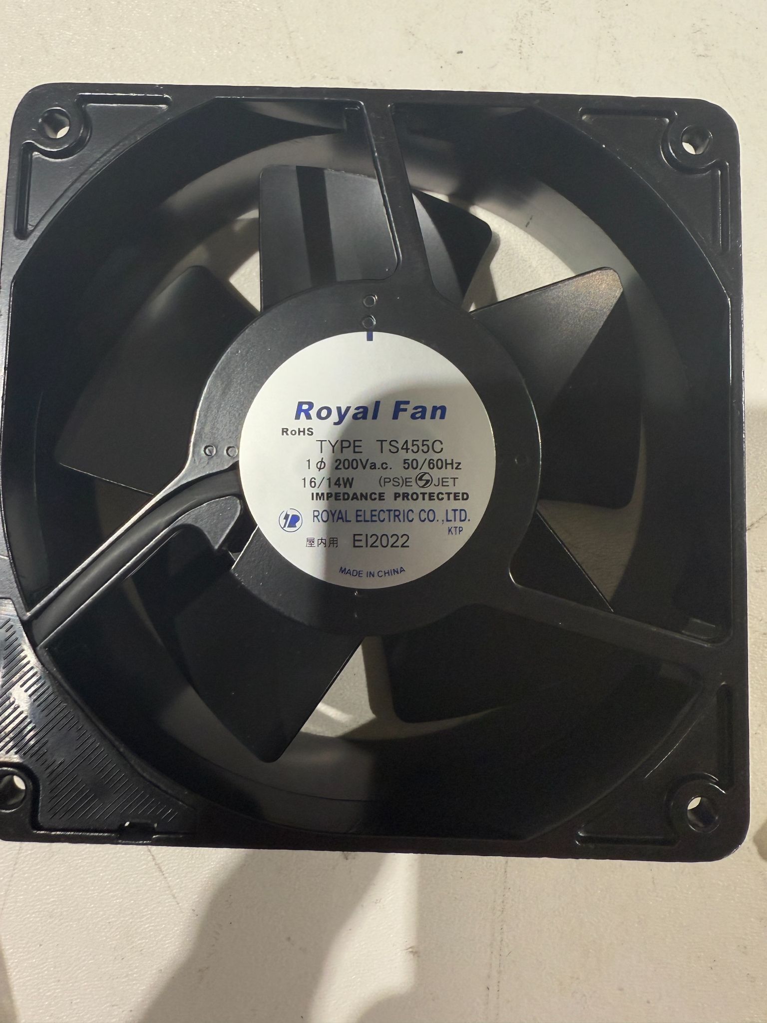 ROYAL ELECTRIC TS455C Axial Cooling Fan 120V 50/60Hz NEW 3