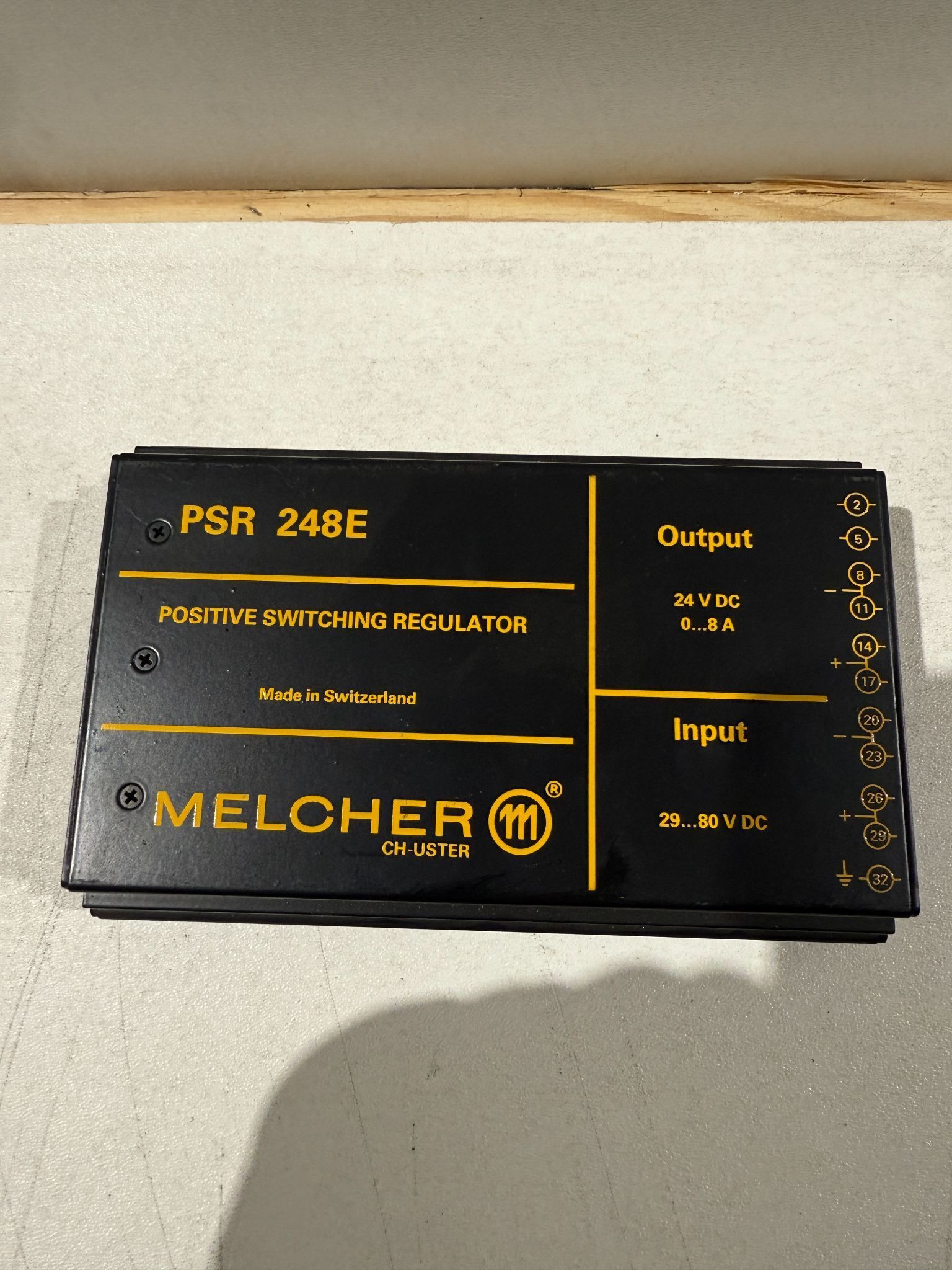 MELCHER PSR 248E DC-DC Switching Regulator 24VDC 8A NEW 0
