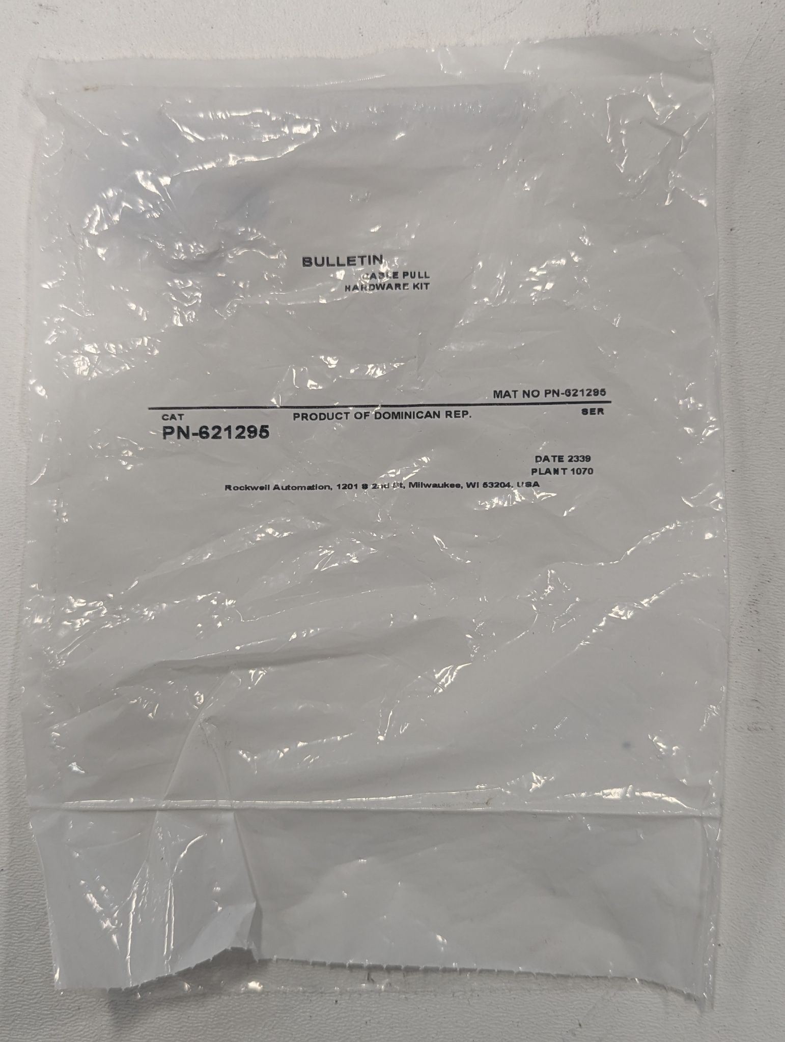 ALLEN BRADLEY PN-621295 Cable Pull Hardware Kit (LOT OF 16) NEW 0