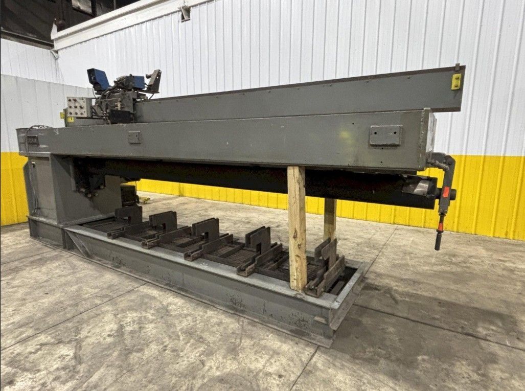 144" GOURAN /LINDE SEAM WELDER WITH MILLER INVISION #456P POWER USED 1