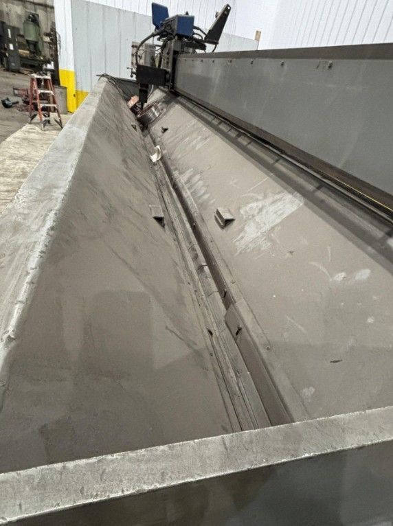 144" GOURAN /LINDE SEAM WELDER WITH MILLER INVISION #456P POWER USED 3