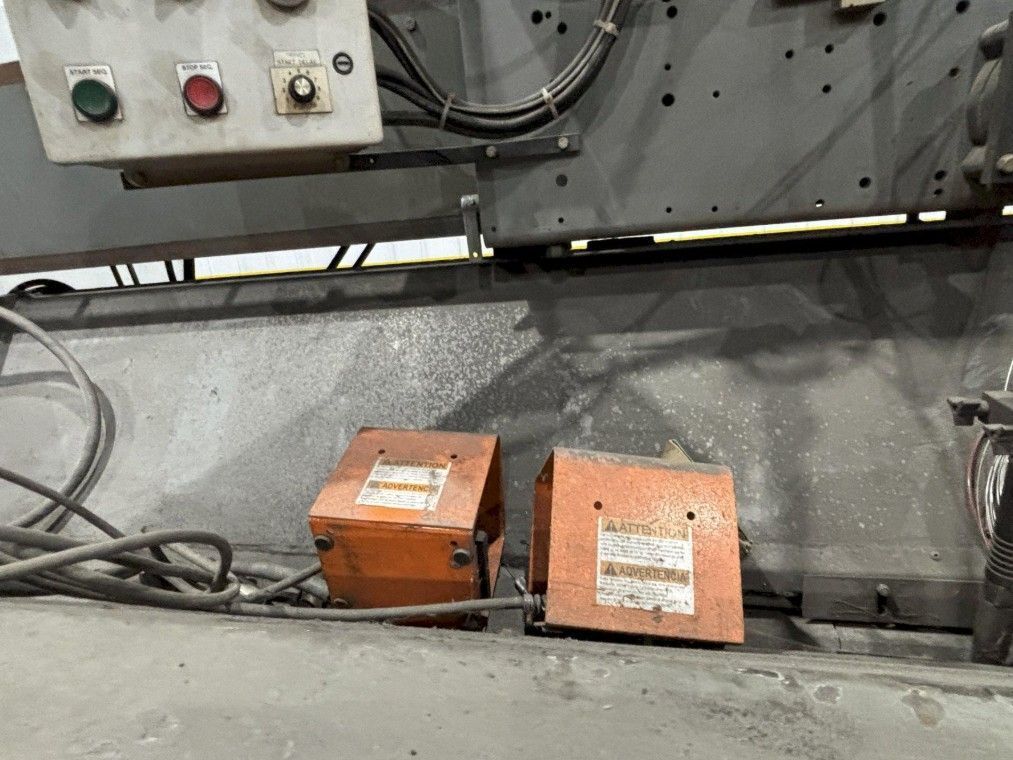 144" GOURAN /LINDE SEAM WELDER WITH MILLER INVISION #456P POWER USED 6