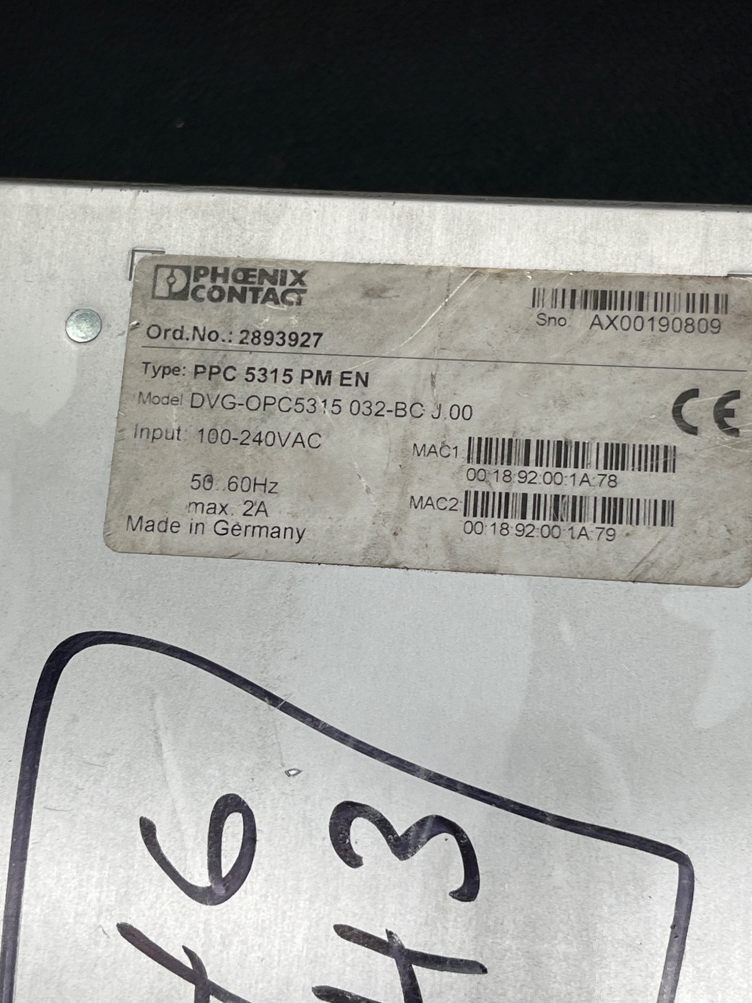 Phoenix Contact PPC 5315 PM EN Panel PC 2893927 USED 7