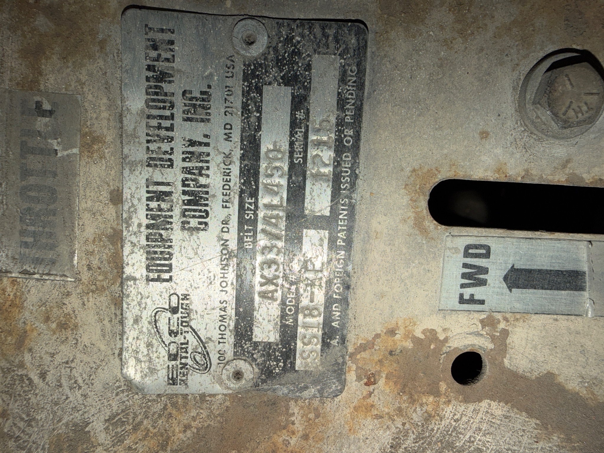 EDCO SS18-KE 18" Concrete/Asphalt Saw USED 5