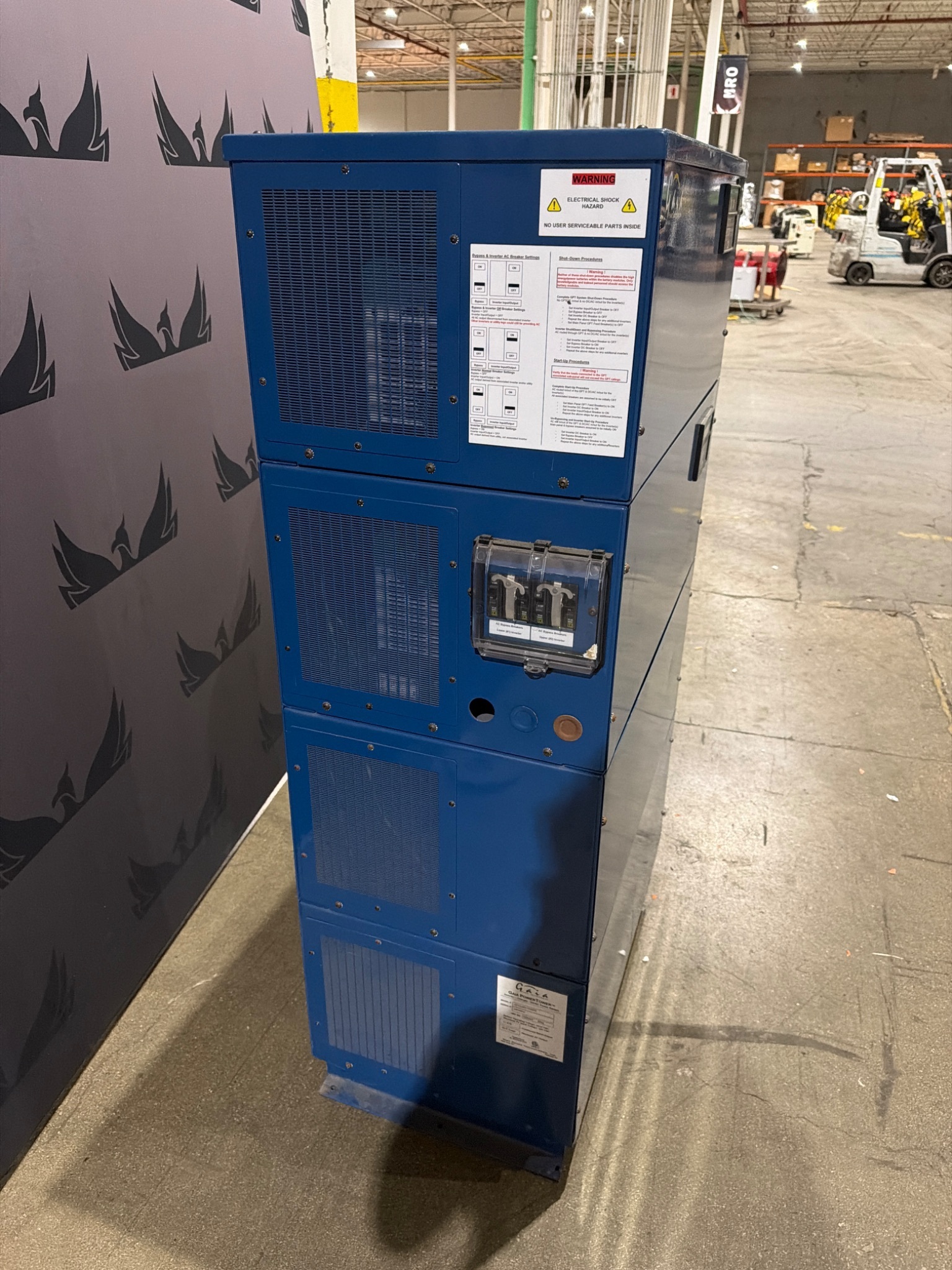GAIA POWER TECHNOLOGIES GPT2‑48V‑11000W PowerTower Inverter Charger USED 2