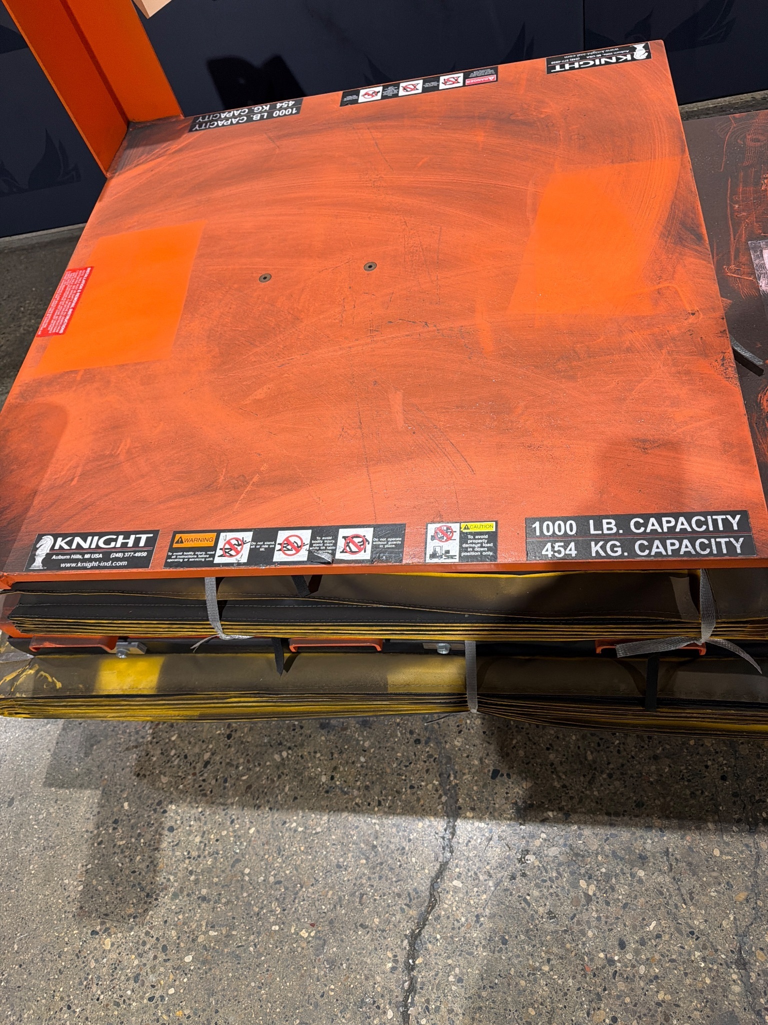 KNIGHT GLOBAL LT4860 1000lbs Lift Table USED 3