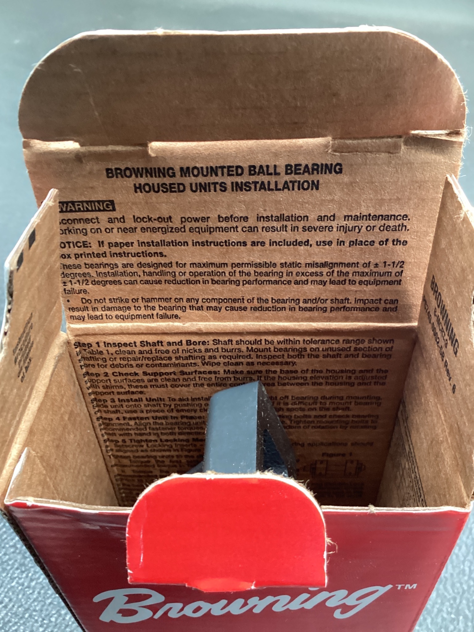 BROWNING VPS-212 Pillow Block Bearing 3/4" Bore Cast Iron NEW 5