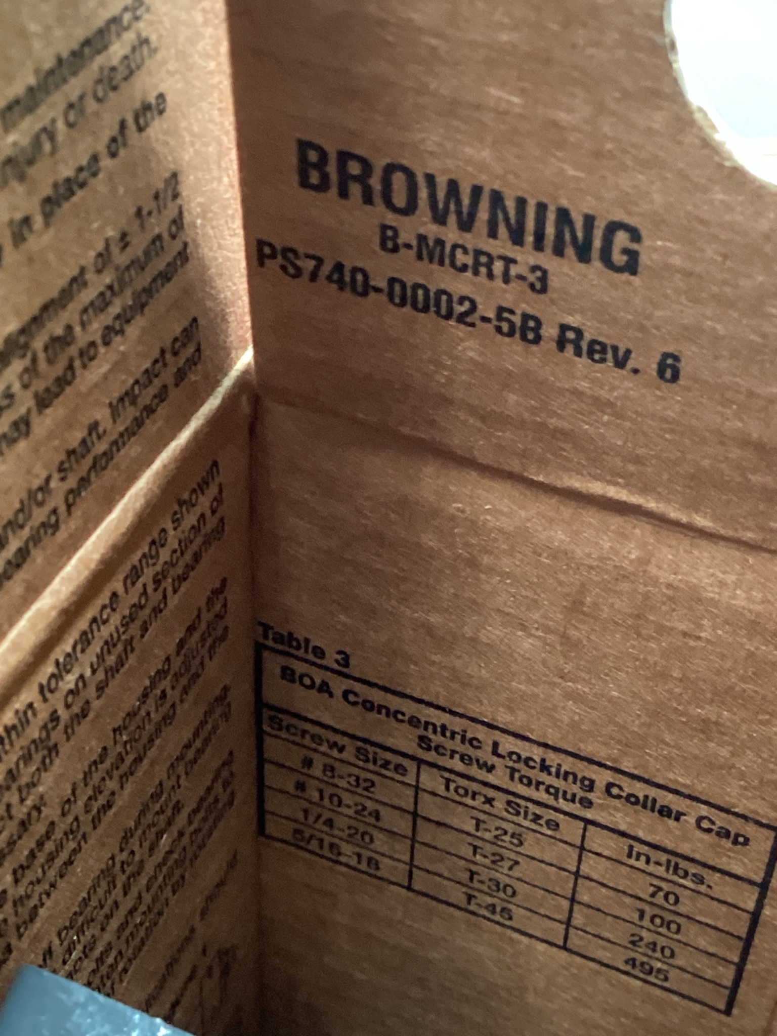 BROWNING VPS-212 Pillow Block Bearing 3/4" Bore Cast Iron NEW 6