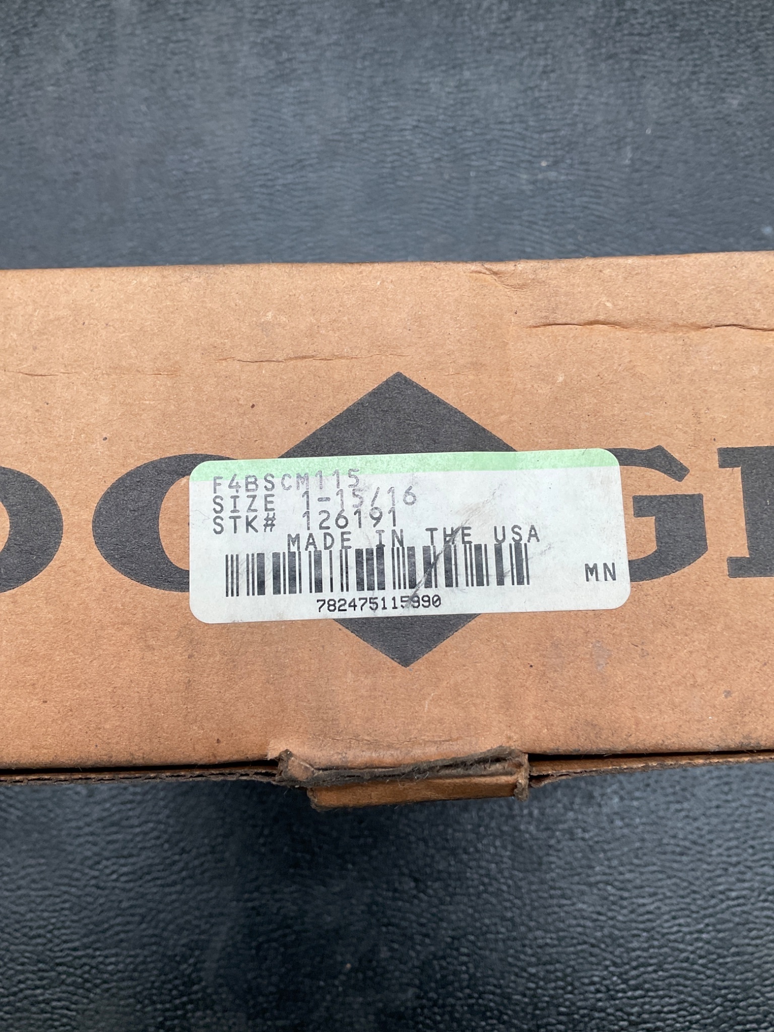 DODGE F4BSCM115 Flange-Mount Ball Bearing Unit 1-15/16" Bore Cast Iron NEW 4
