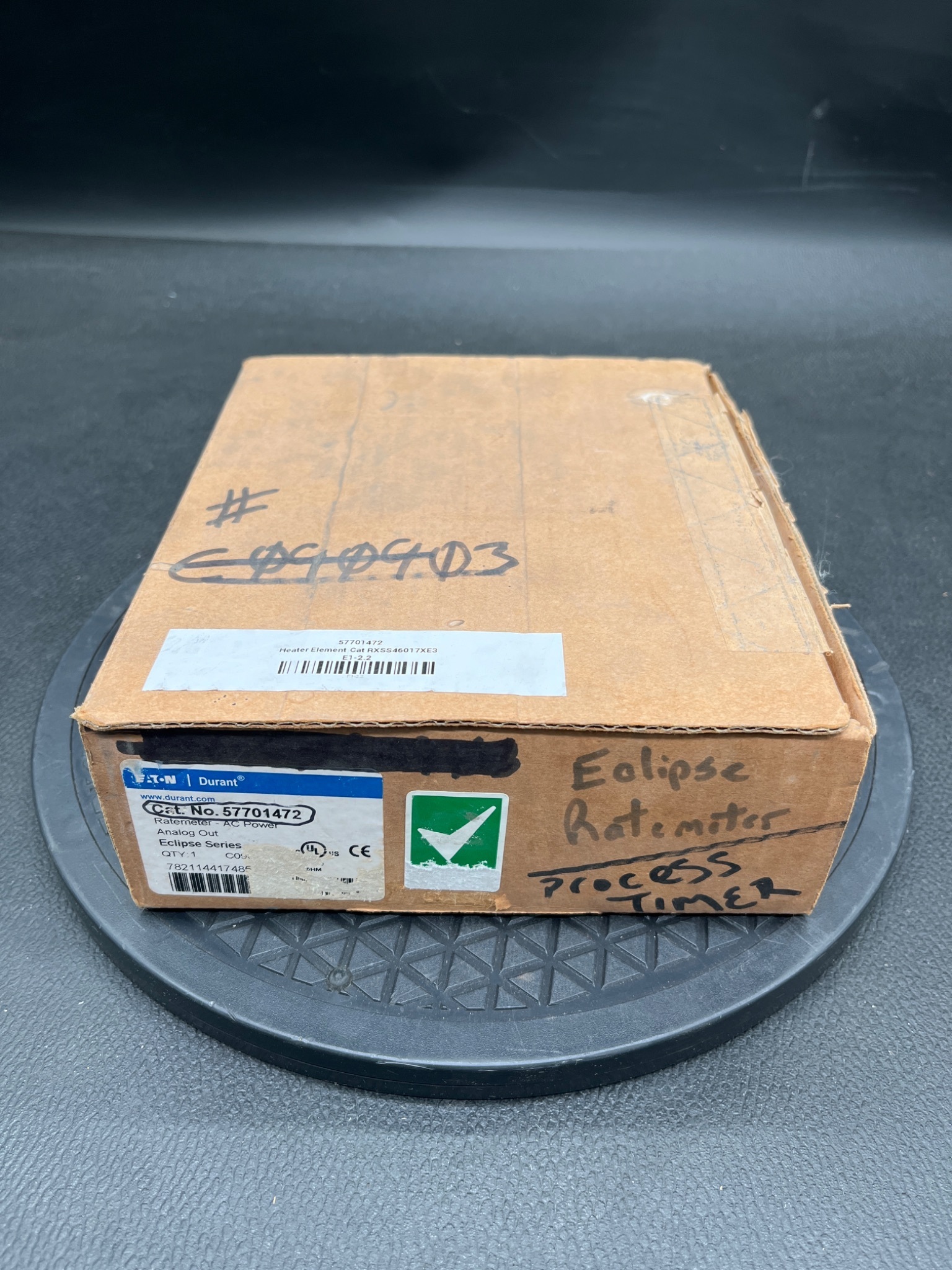 EATON DURANT 57701472 Eclipse Series AC Power Rate Meter Analog Output USED 0