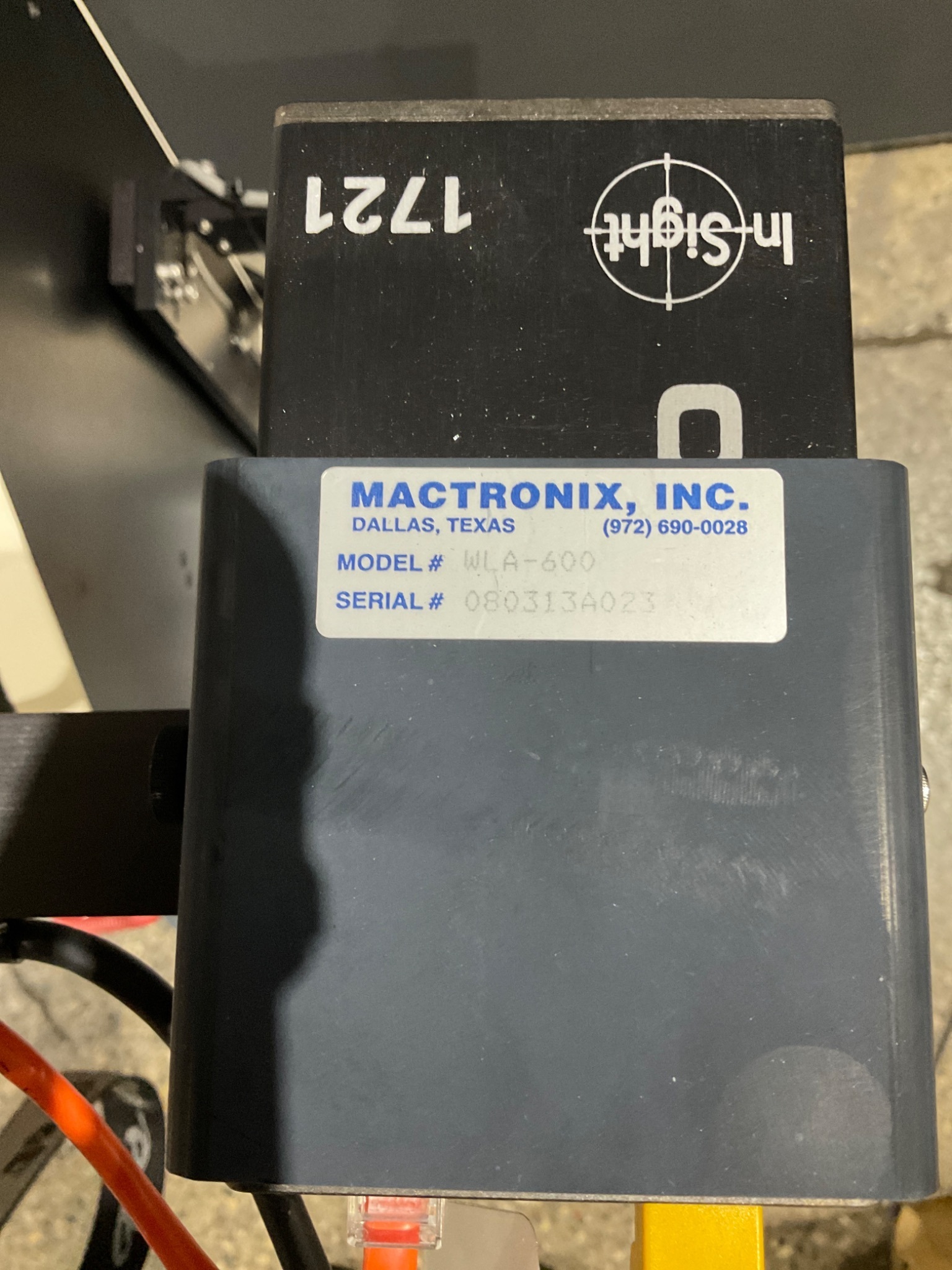 MACTRONIX WLA-600 WAFER SCRIBE READER SYSTEM USED 1