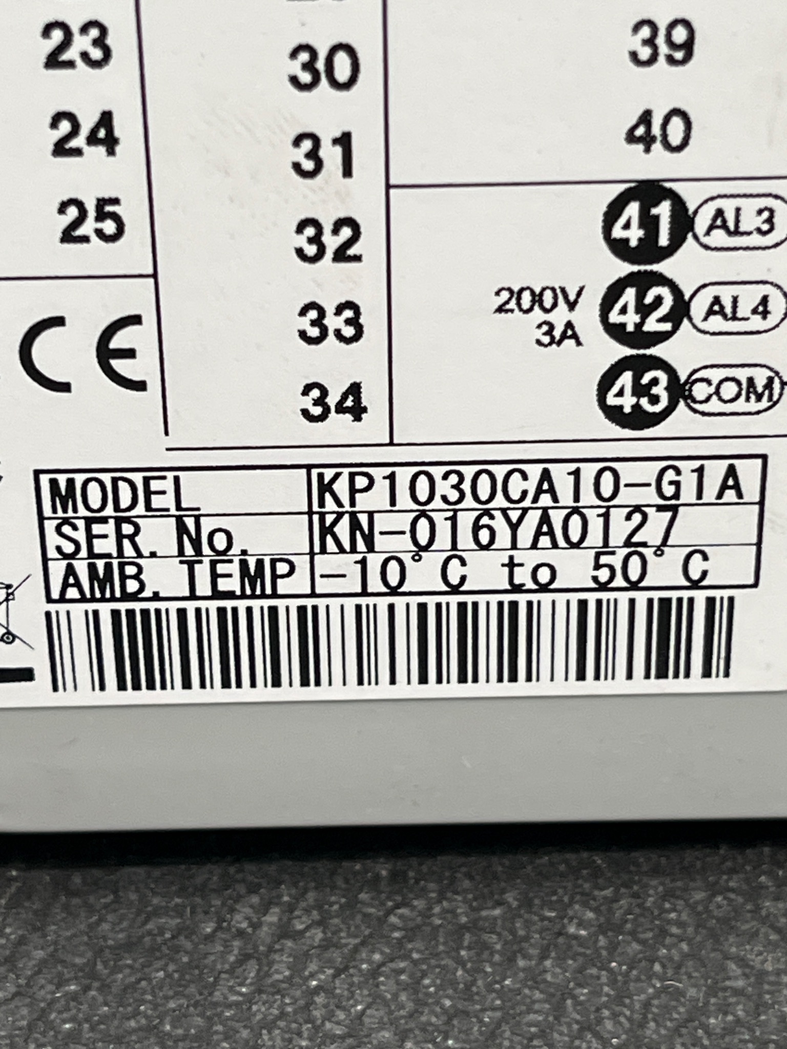 CHINO KP1030CA10-G1A KP1000C Programmable Process Controller USED 4