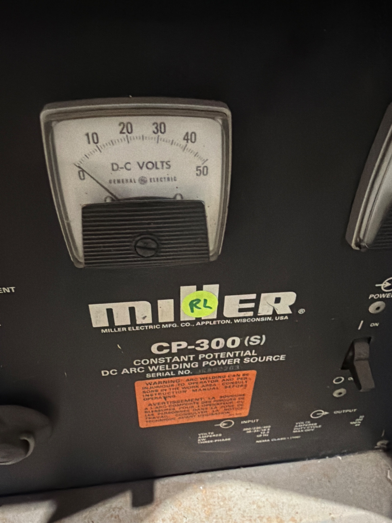 Miller CP-300(S) Constant Potential DC Arc Welding Power Source With 22A Wire Feeder USED 3