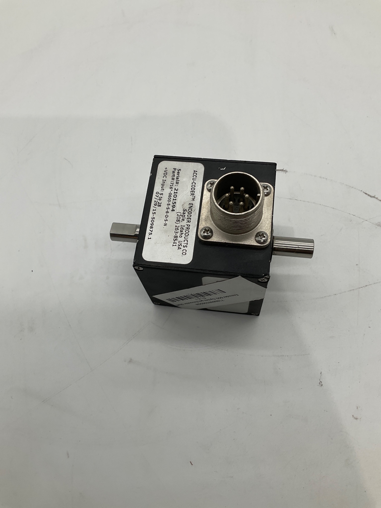 ENCODER PRODUCTS 716-0600-S-S-6-D-S-N ACCU-CODER Incremental Encoder USED 2