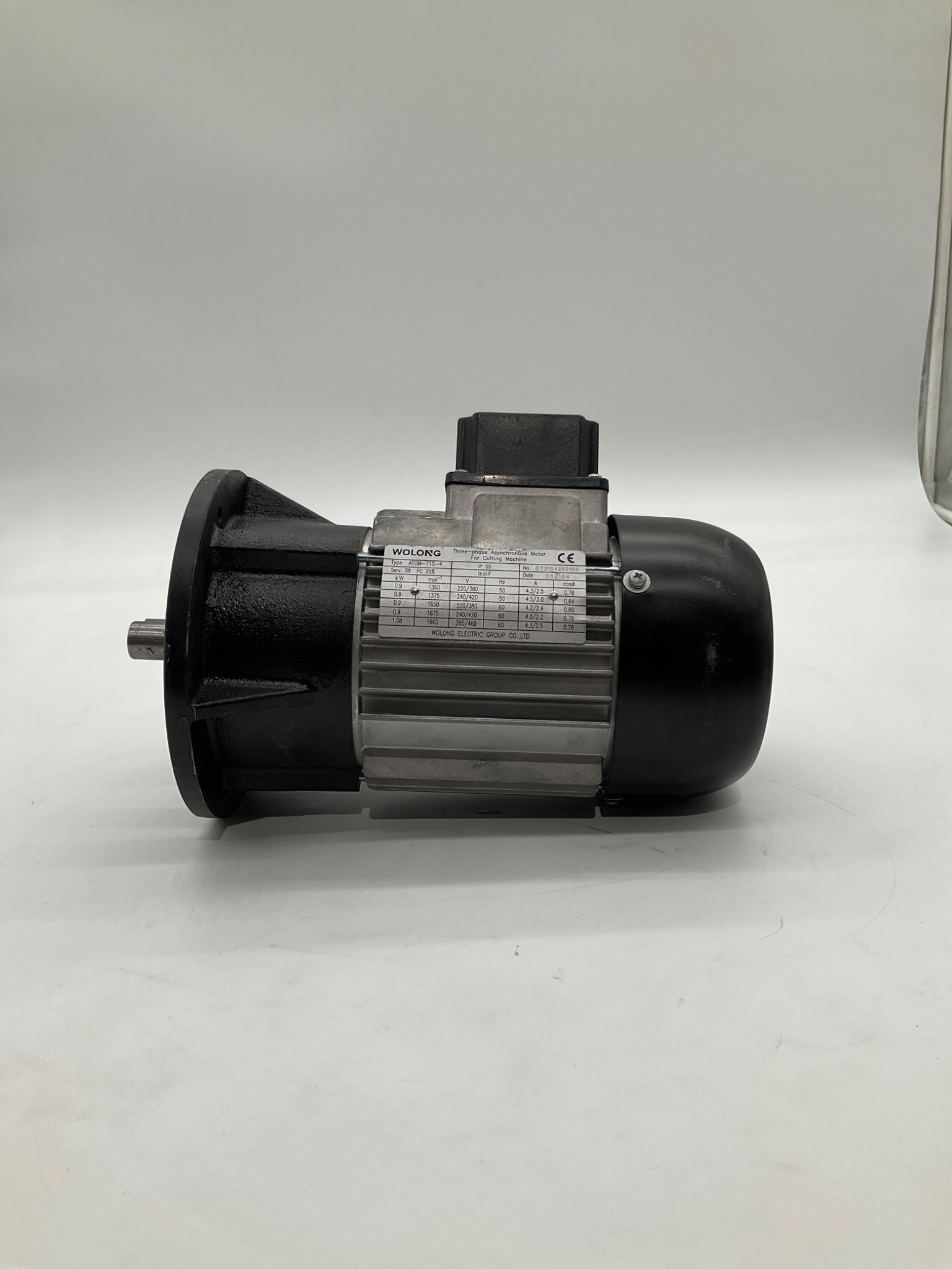 WOLONG ELECTRIC ATOM-715-4 Three-Phase Asynchronous Motor For Cutting Machine USED 0