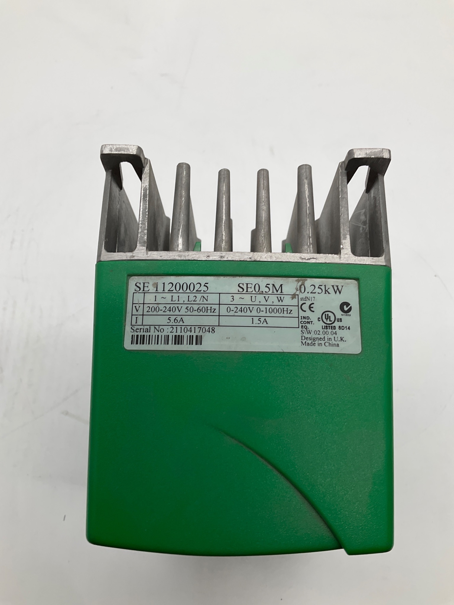CONTROL TECHNIQUES SE11200025 Commander SE A/C MicroDrive 0.25kW Variable Speed Drive USED 1