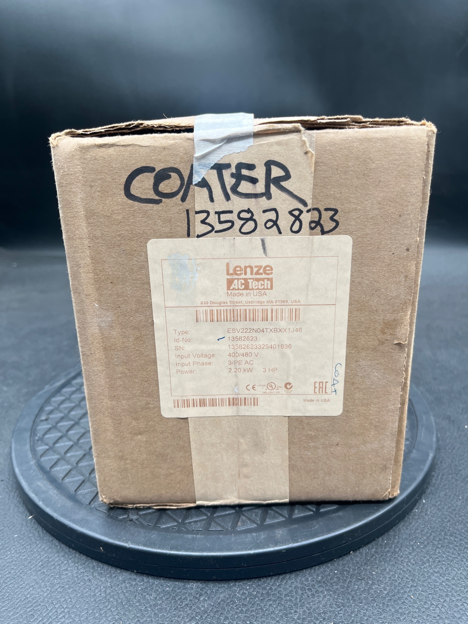LENZE AC TECH ESV222N04TXBXX1J46 SMVector Variable Frequency Drive 3HP 400/480V NEW 5