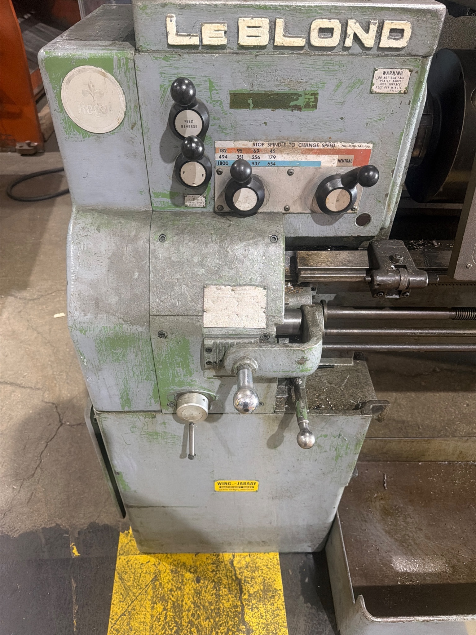 LeBlond Regal Engine Lathe 6 Ft Bed With Fagor Innova DRO USED 2