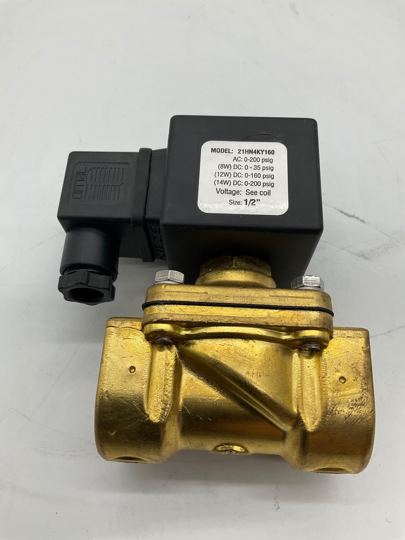 Granzow 21HN4KY160 1/2 In Brass Solenoid Valve USED 0