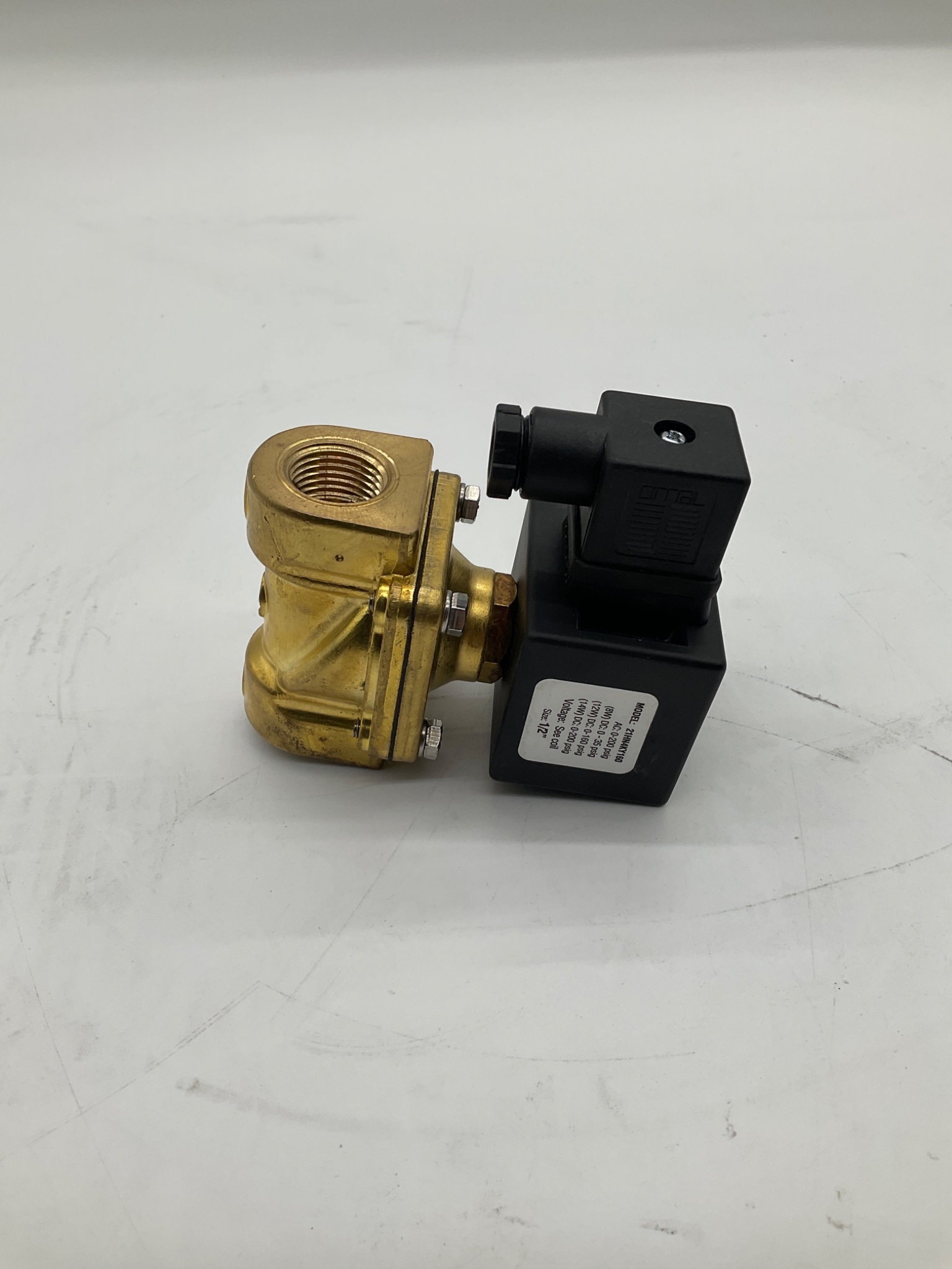 Granzow 21HN4KY160 1/2 In Brass Solenoid Valve USED 1