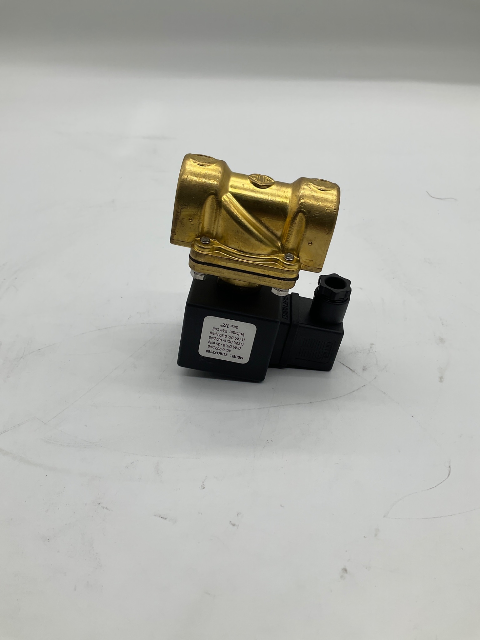 Granzow 21HN4KY160 1/2 In Brass Solenoid Valve USED 2