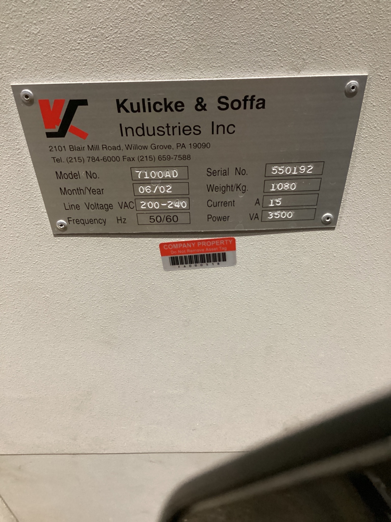 KULICKE & SOFFA 7100AD DICING SAW USED 4