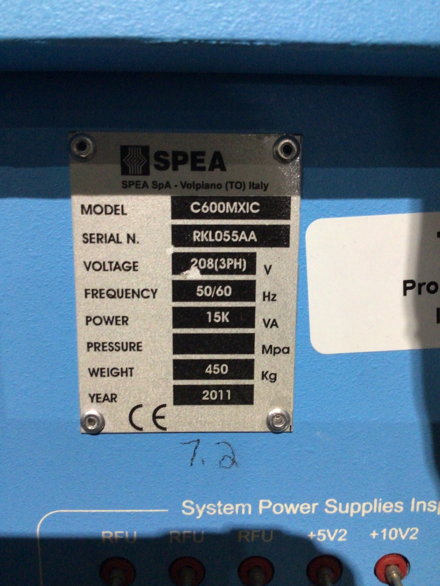SPEA H3560 P&P Handler w/ C600MXIC Multi‑Mode Semiconductor Tester USED 10