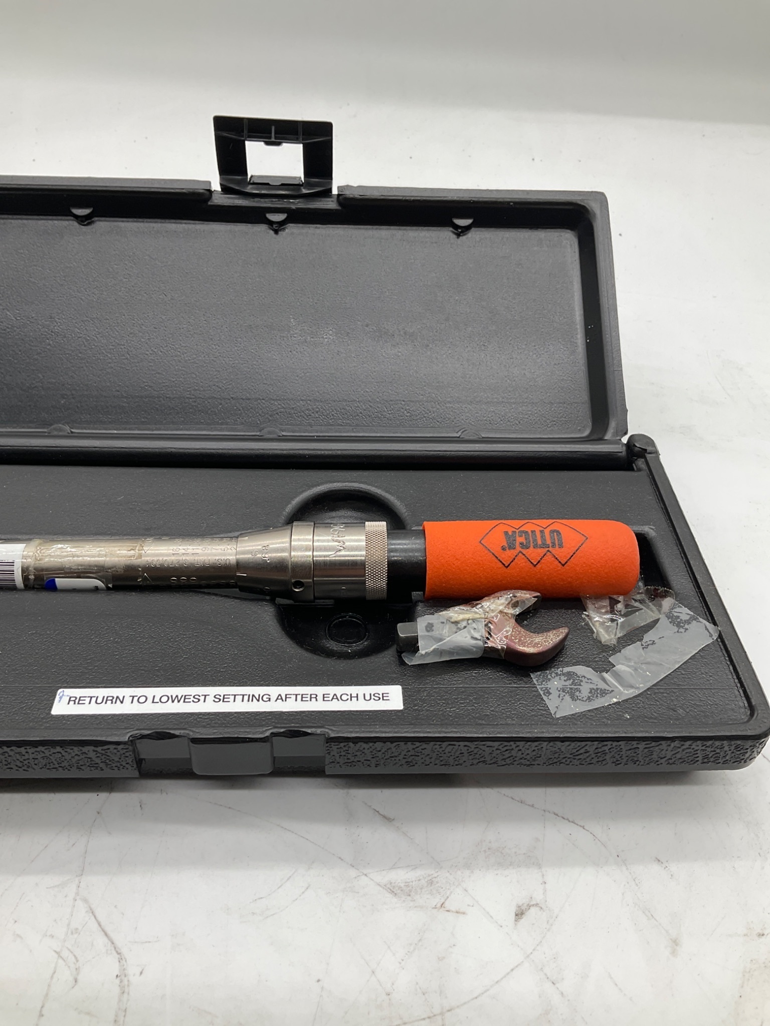 Utica CH150 30-150 In-Lb Adjustable Torque Wrench Size A USED 2