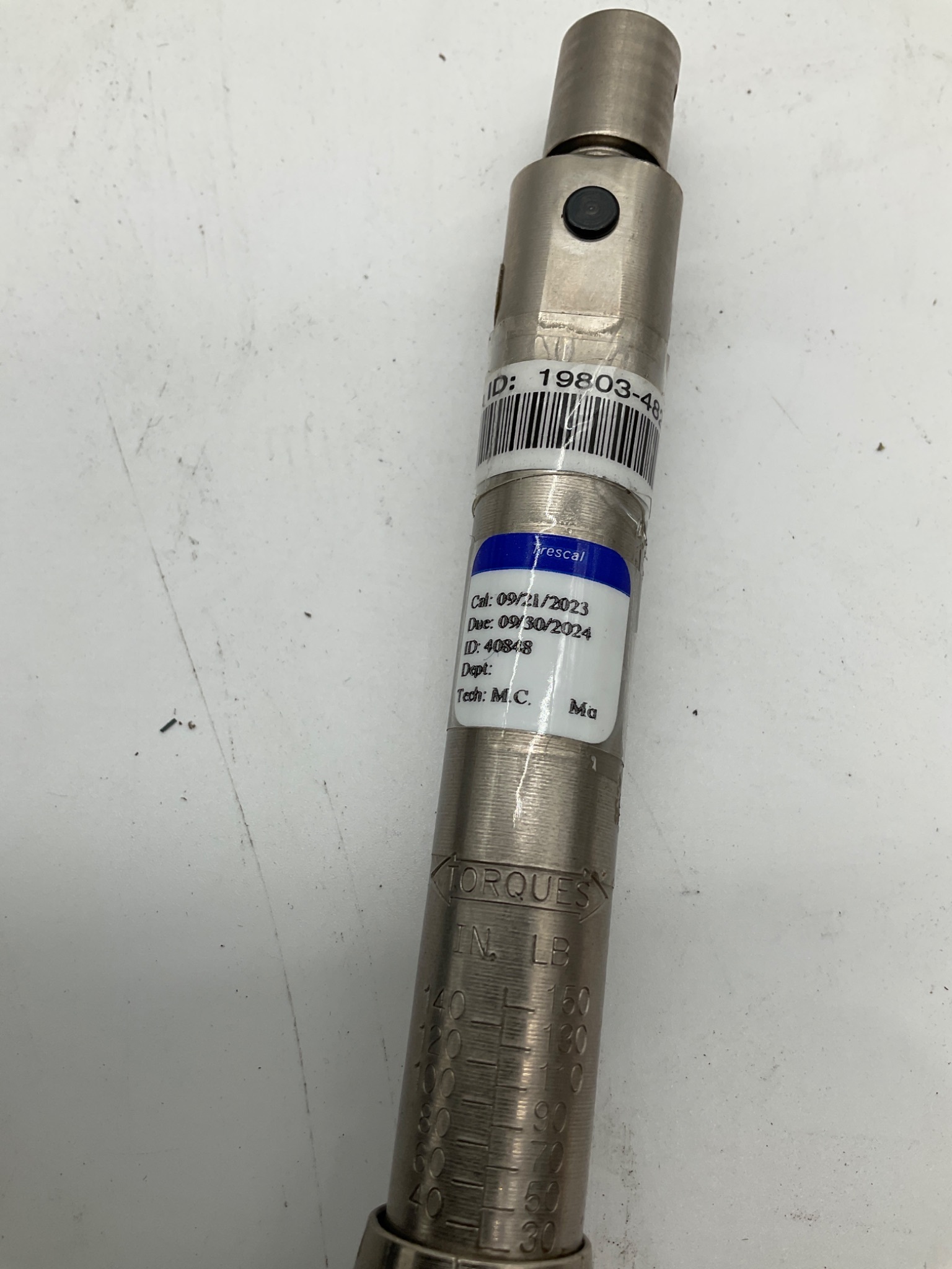 Utica CH150 30-150 In-Lb Adjustable Torque Wrench Size A USED 3
