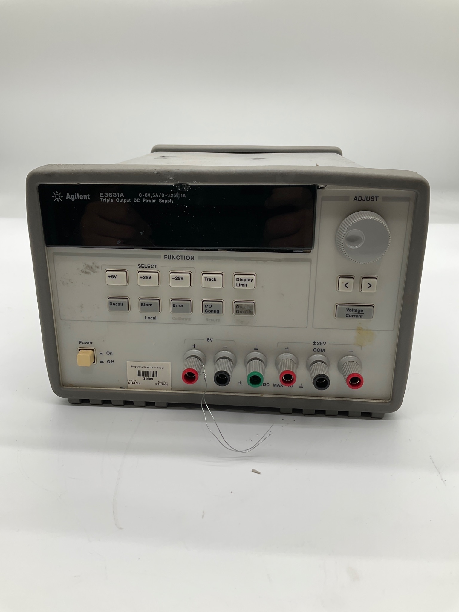 Agilent E3631A Triple Output DC Power Supply USED 0
