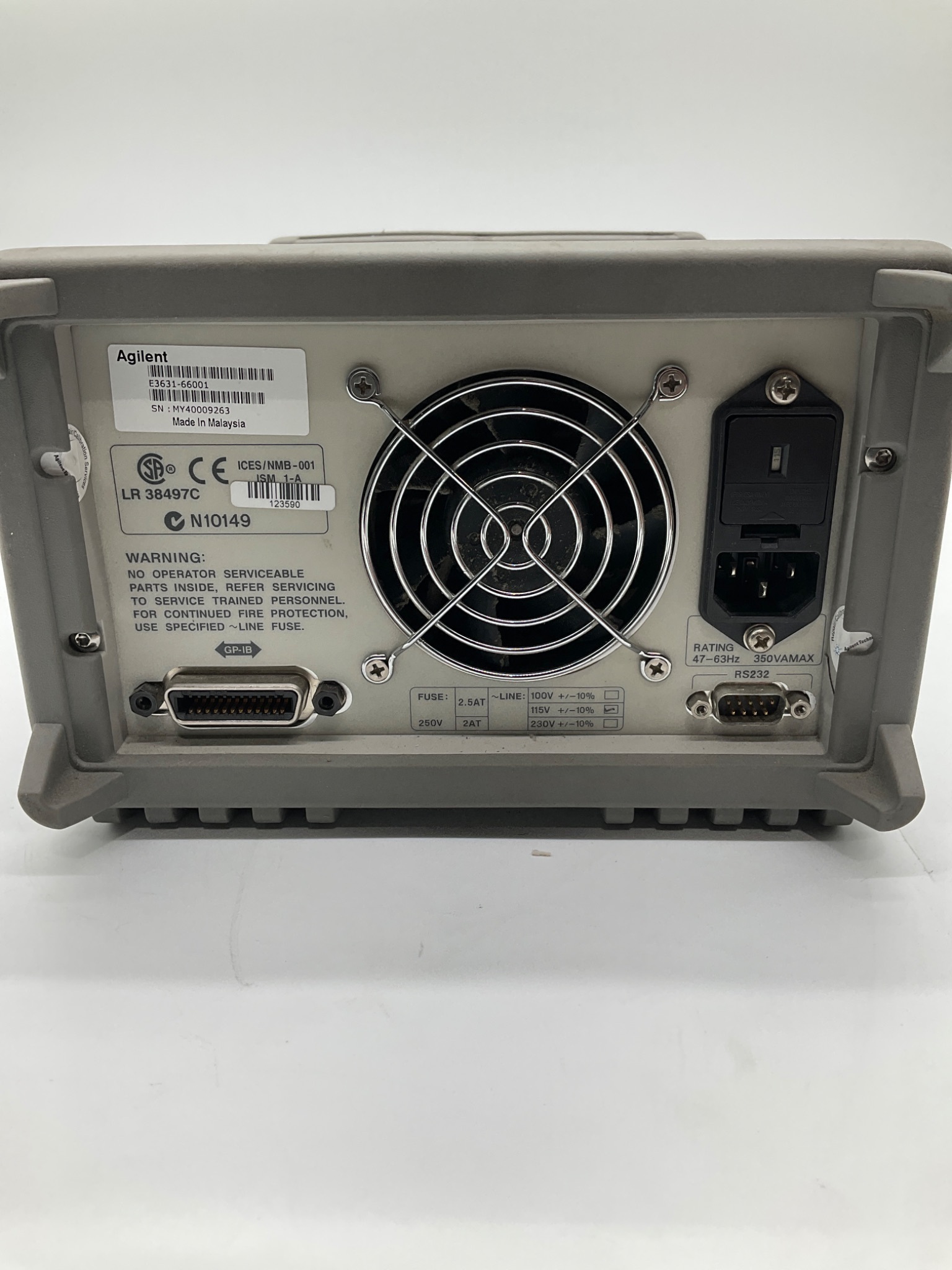 Agilent E3631A Triple Output DC Power Supply USED 3