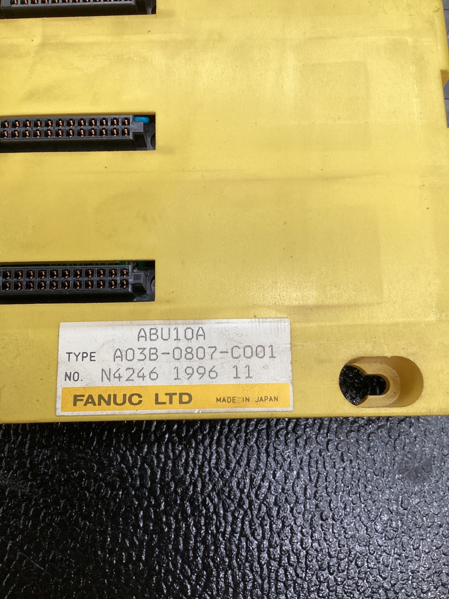 Fanuc A03B-0807-C001 I/O Base Unit ABU10A USED 5