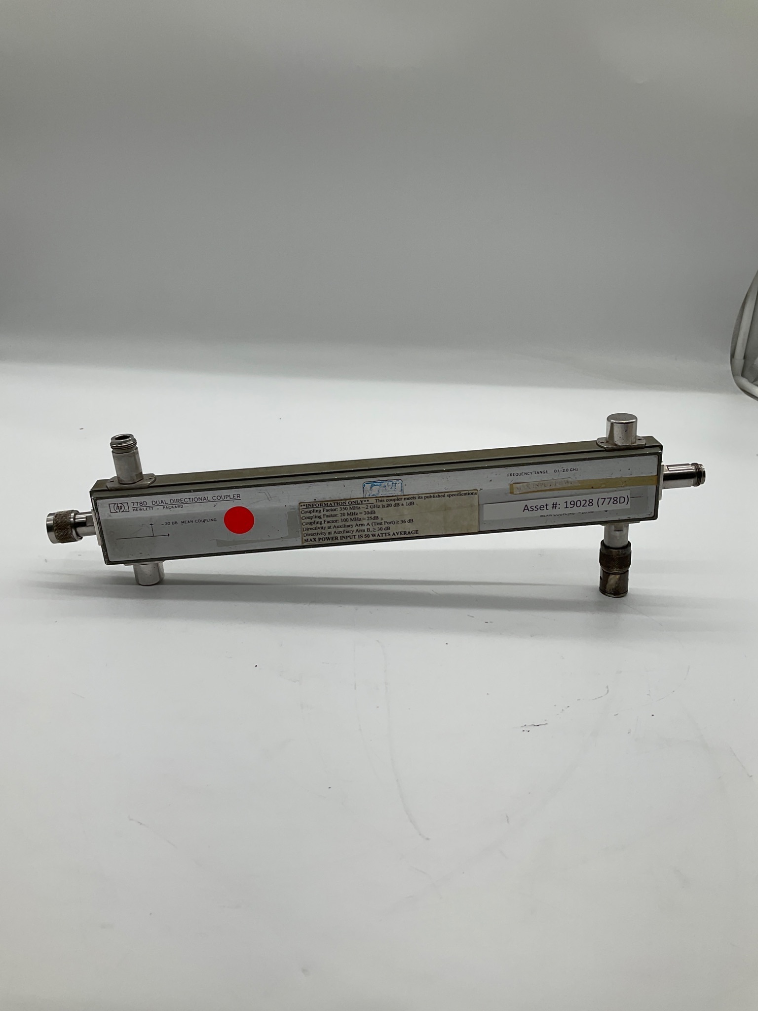 Hewlett-Packard 778D Dual Directional Coupler USED 2