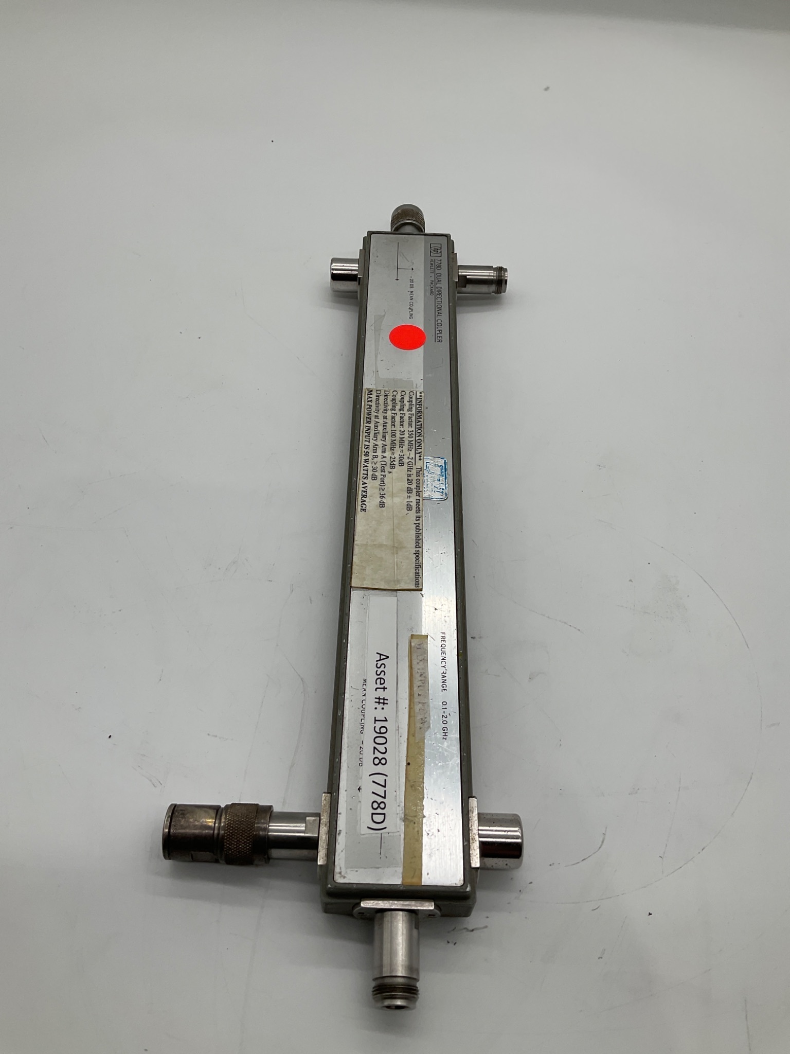 Hewlett-Packard 778D Dual Directional Coupler USED 4