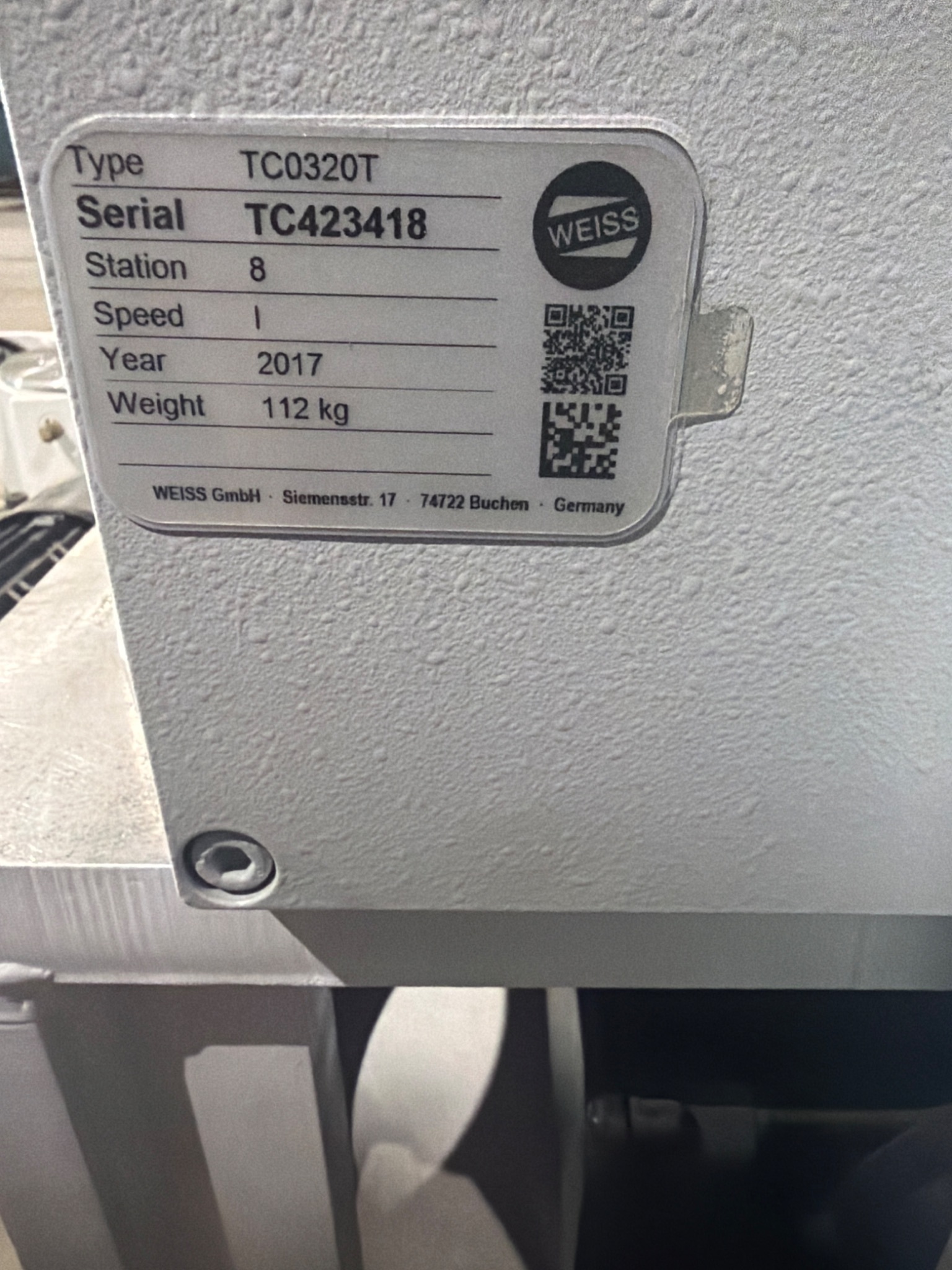 Weiss TC0320T 8 Station Rotary Indexing Table USED 4