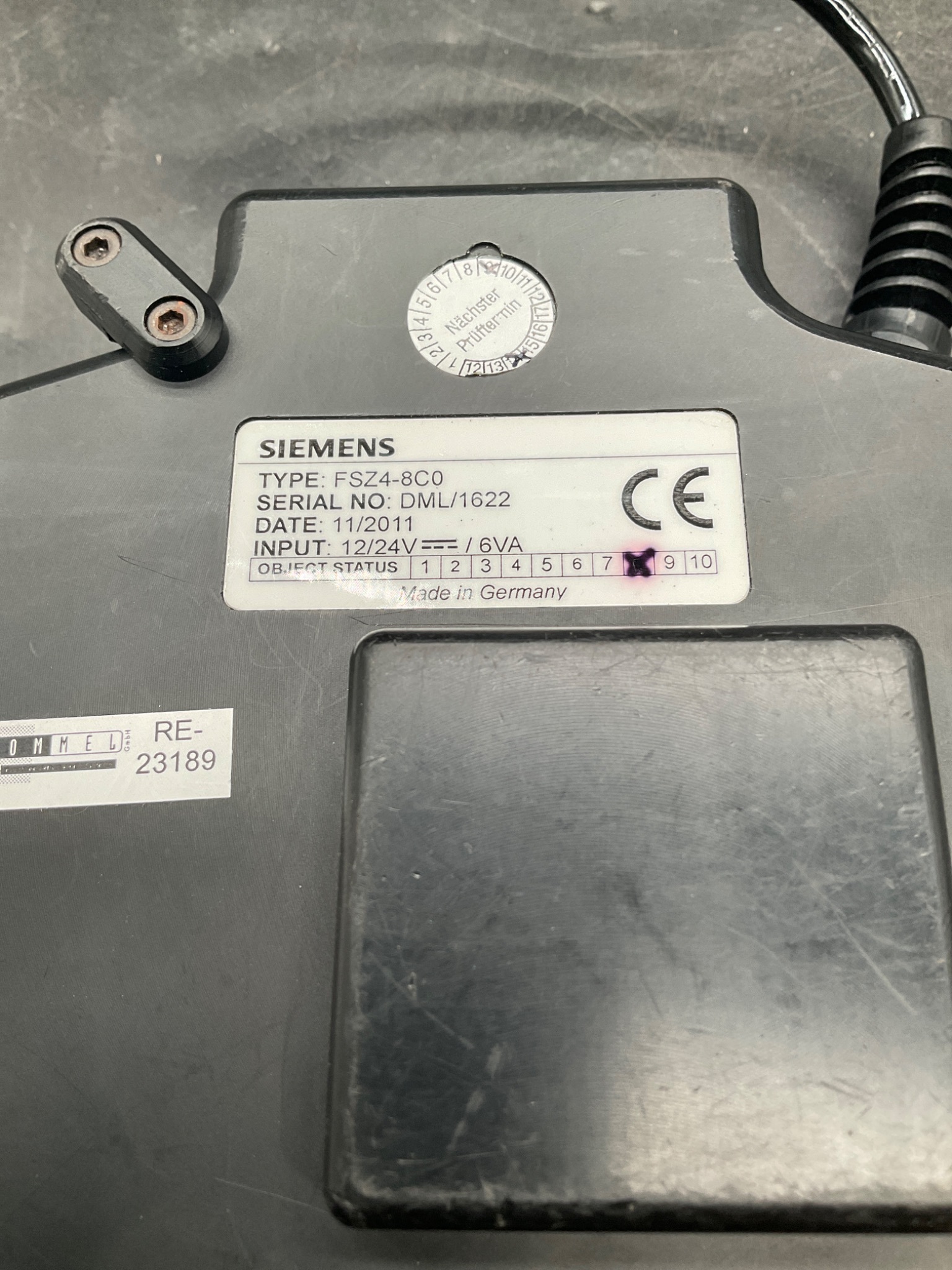 SIEMENS FSZ4-8C0 Optical Object Sensor USED 4