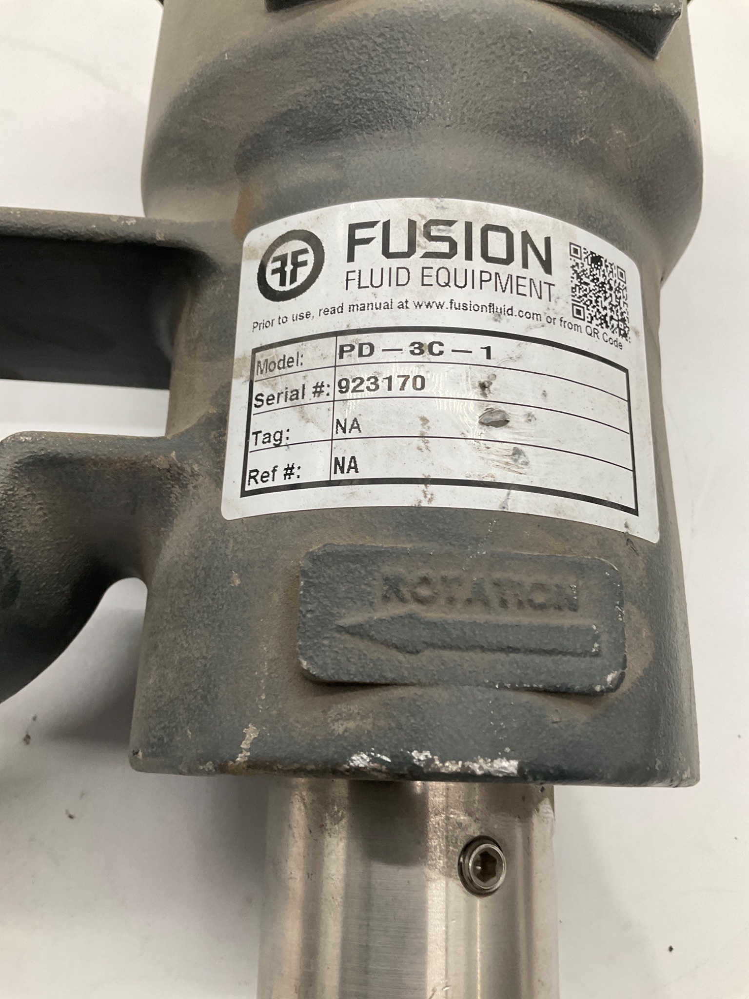 FUSION FLUID PD-3C-1 Electric Direct Drive Mixer USED 1