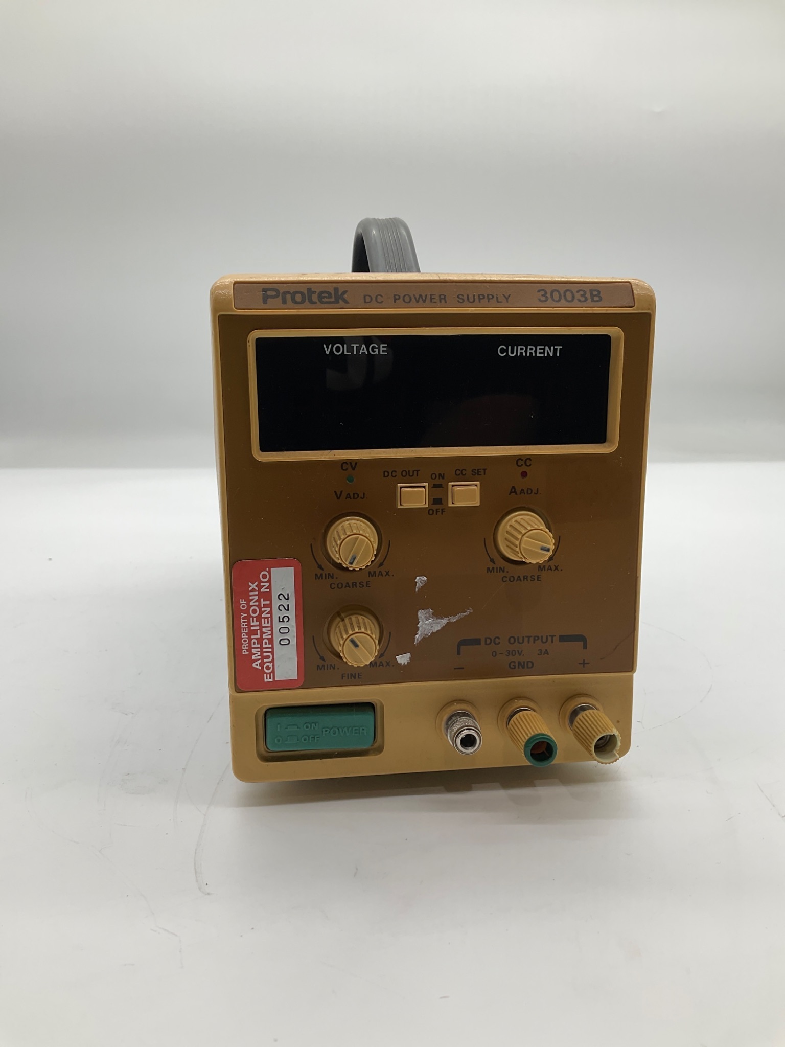 PROTEK 3003B Adjustable DC Power Supply 0-30V 3A USED 5