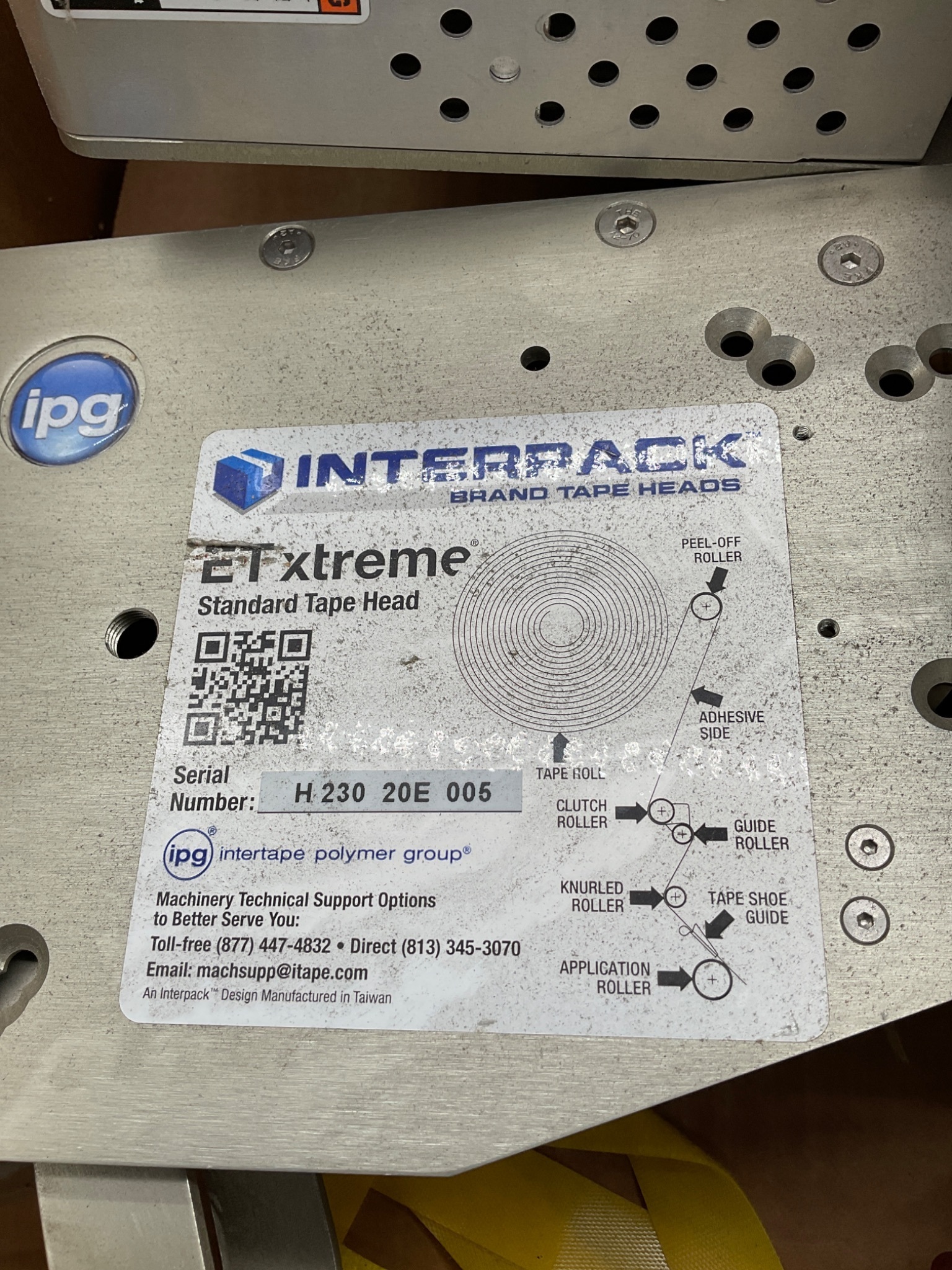 INTERPACK ETxtreme Standard Tape Head USED 6
