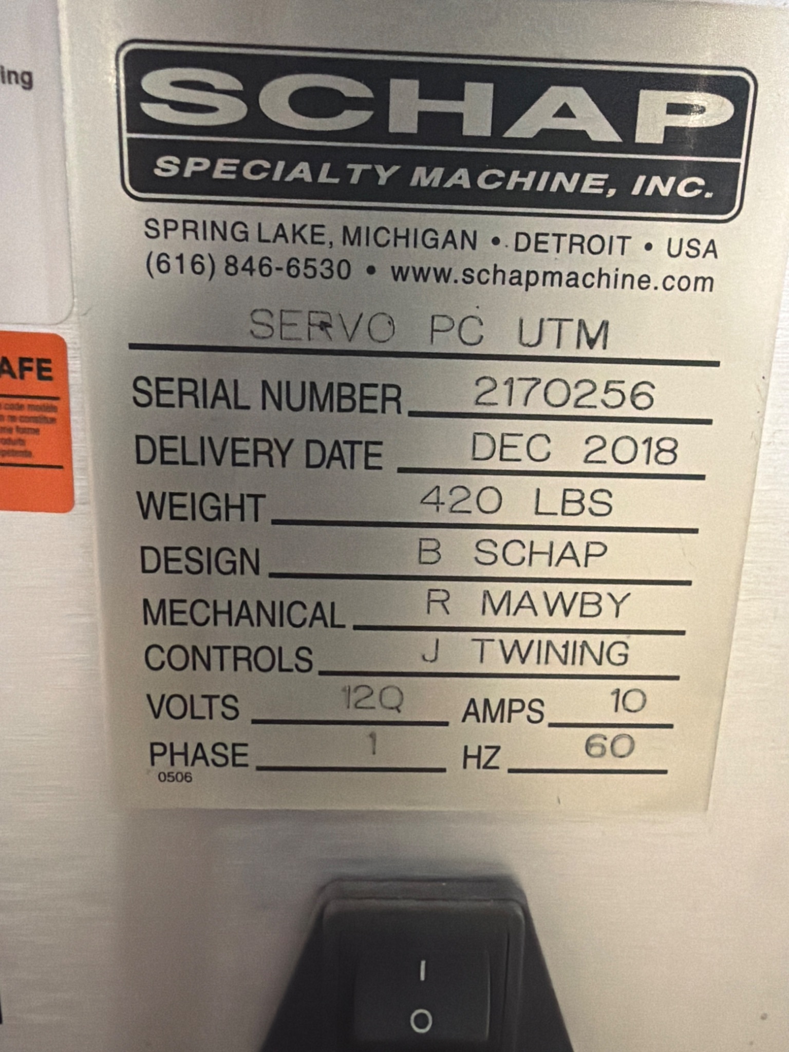 SCHAP PC SERVO UTM Universal Tensile Testing Machine USED 4